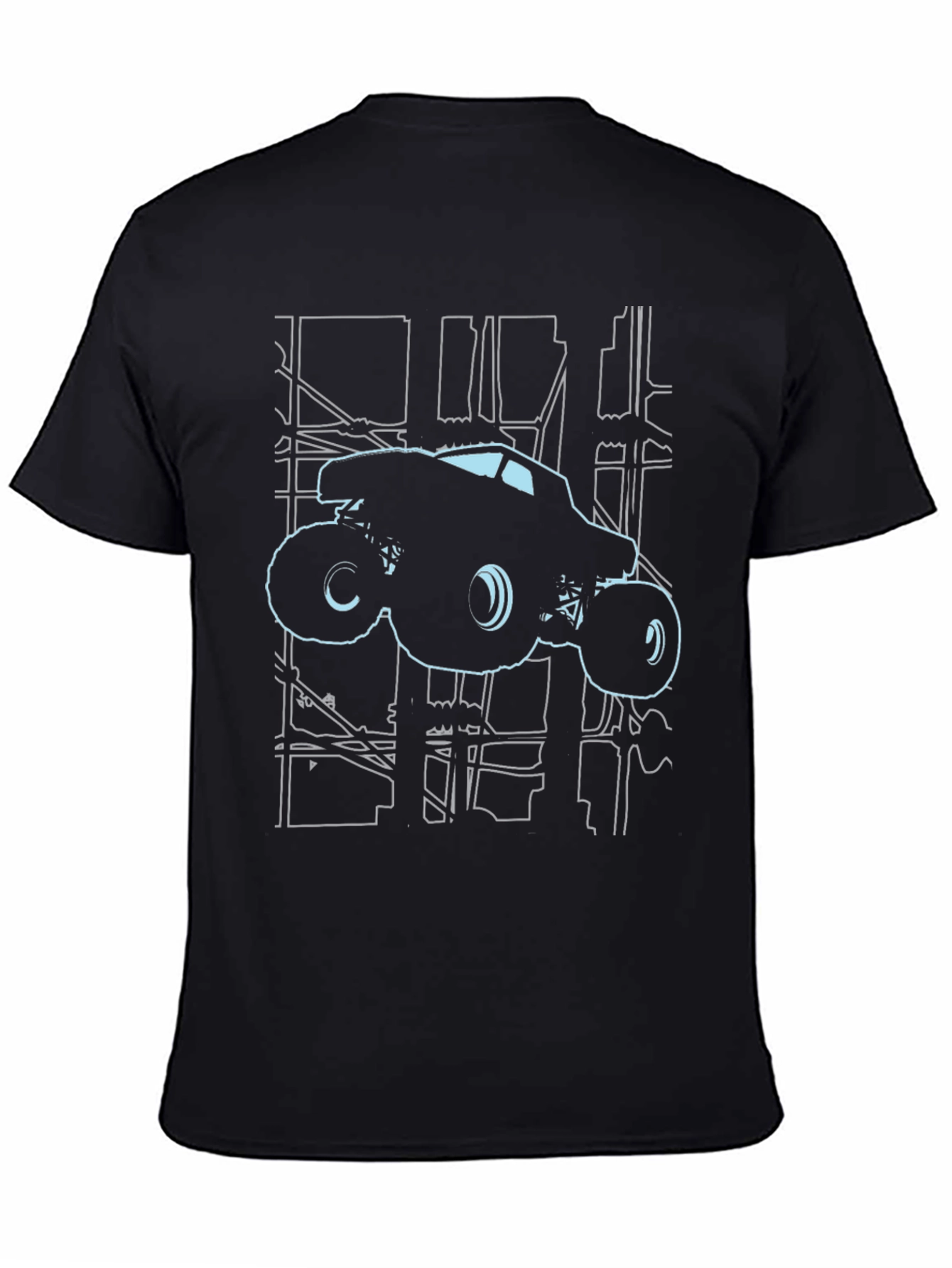 Monster Truck Graphic Tee - Black