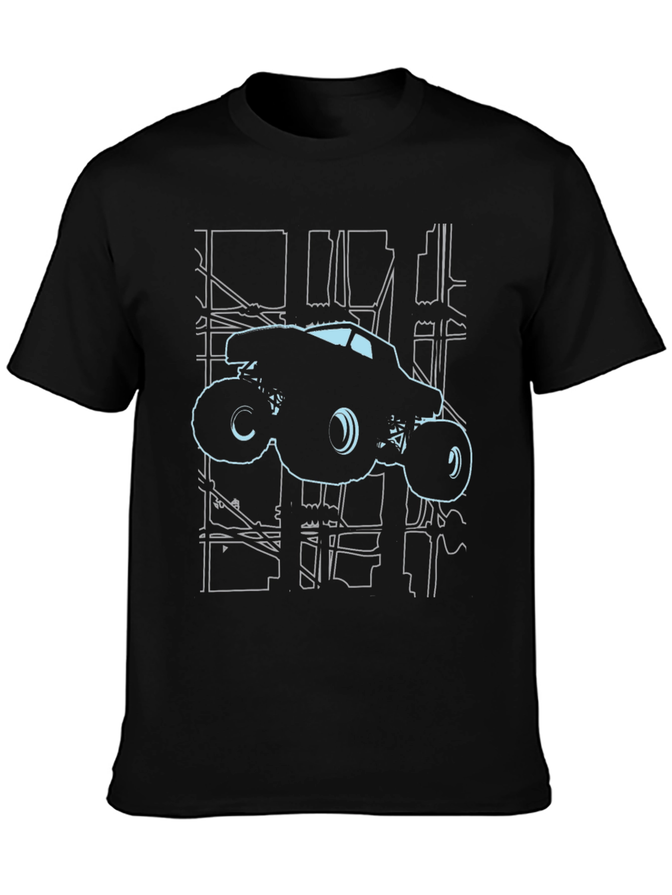 Monster Truck Graphic Tee - Black