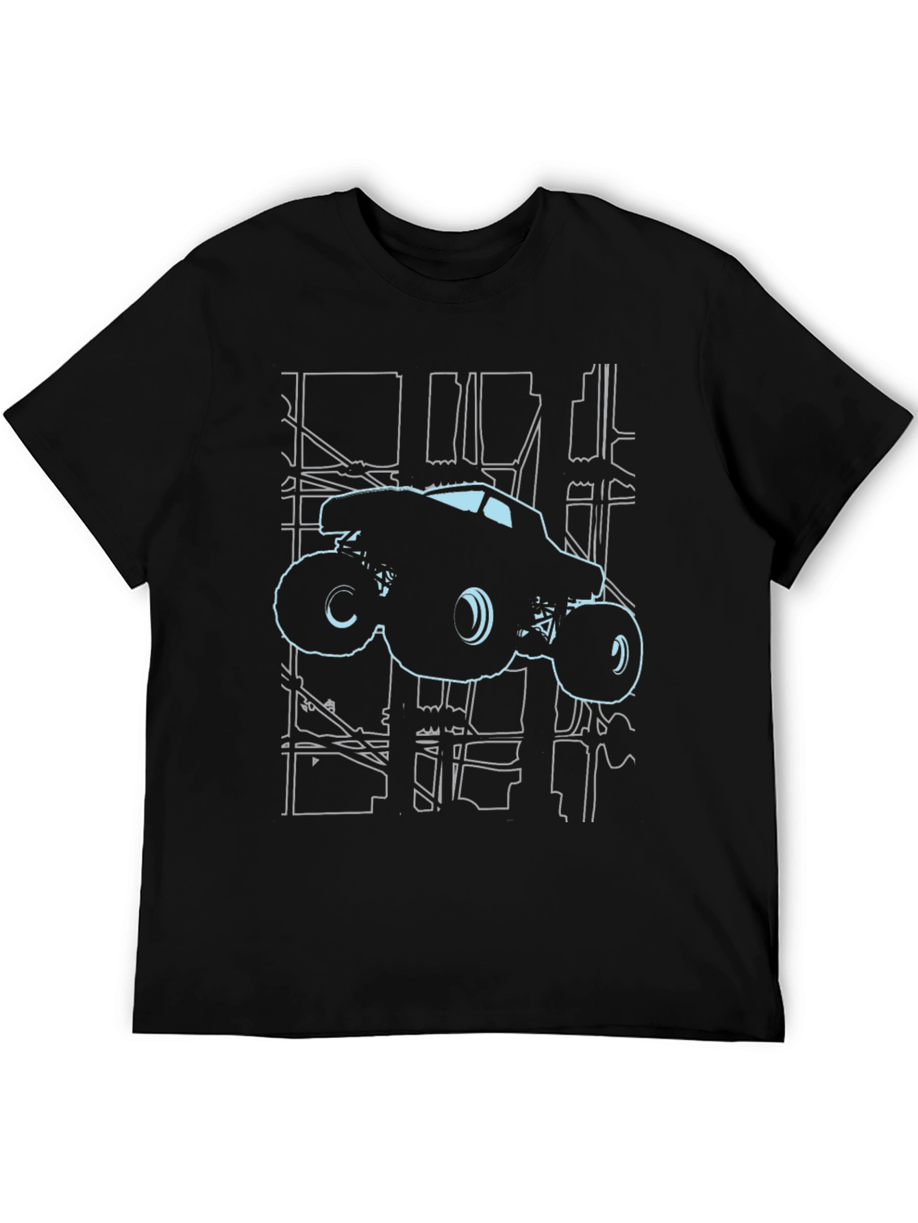 Monster Truck Graphic Tee - Black