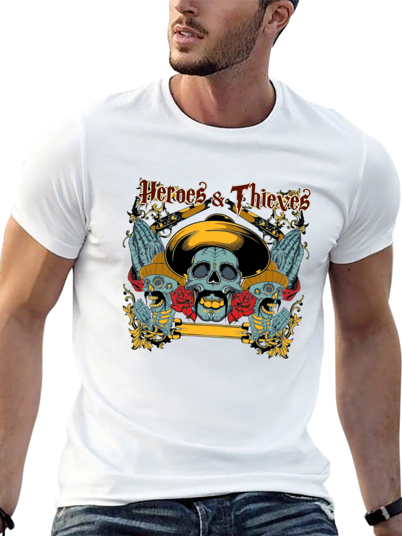 Heroes & Thieves Skull T-Shirt