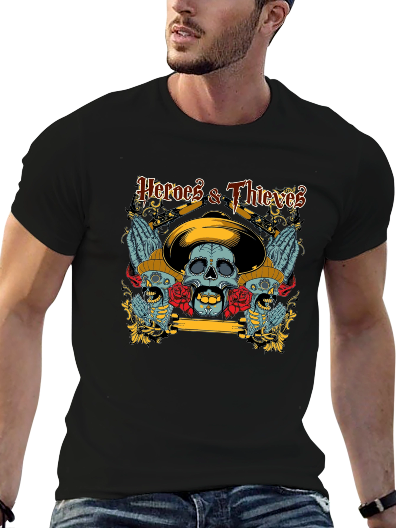 Heroes & Thieves Skull T-Shirt