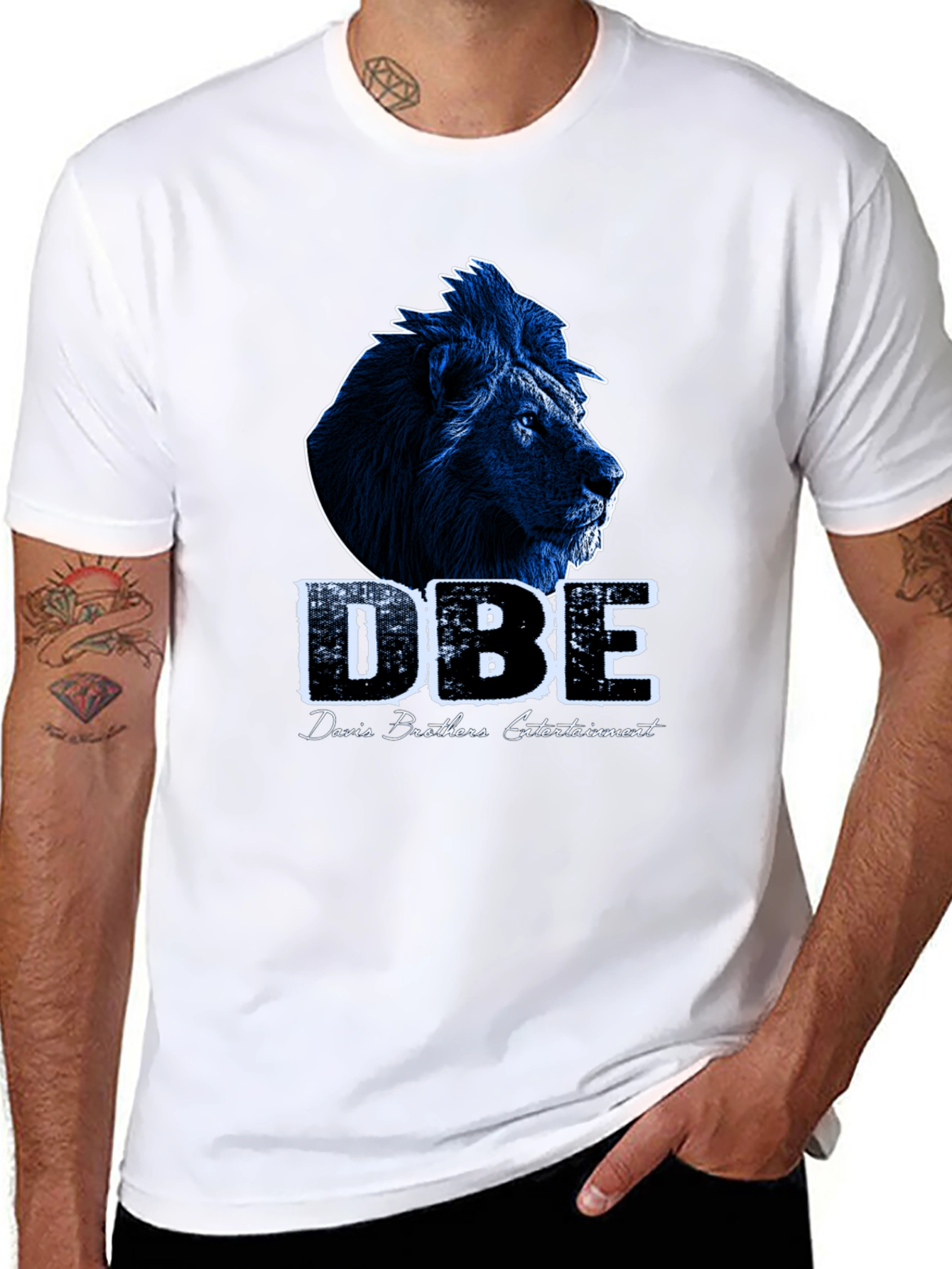 DBE Lion Graphic Black T-Shirt