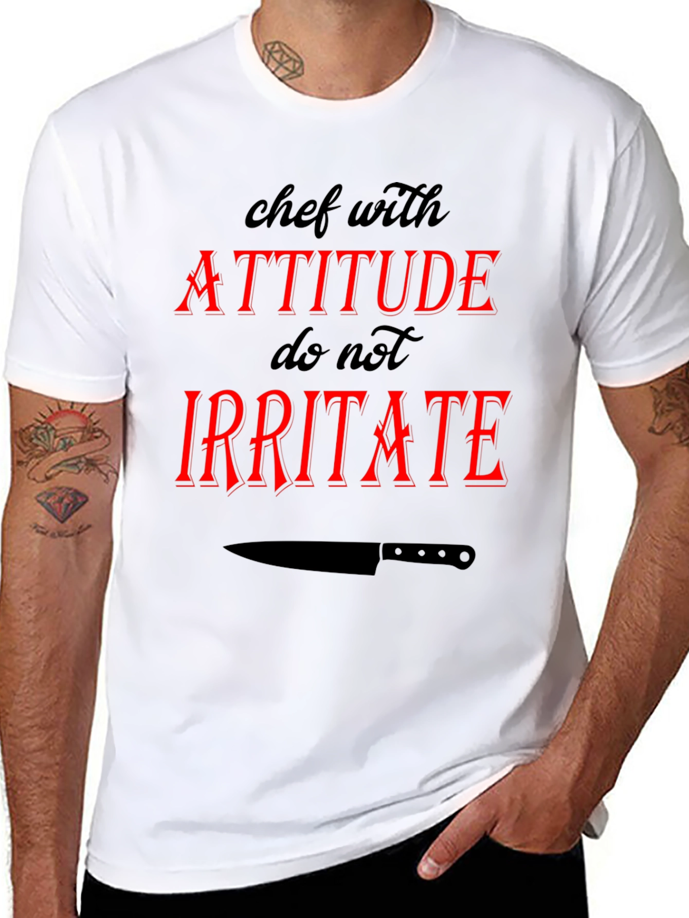 Chef with Attitude Graphic T-Shirt