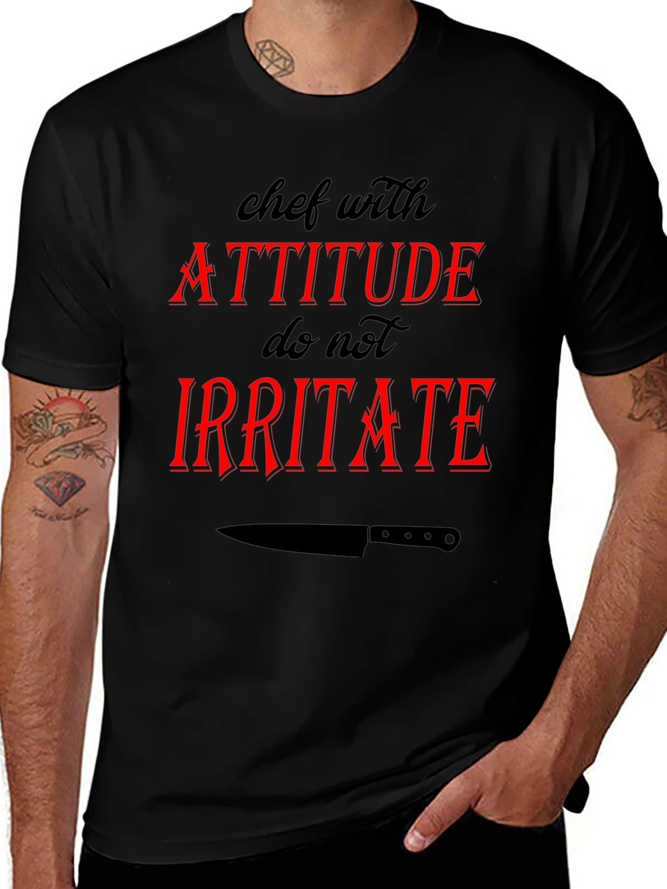 Chef with Attitude Graphic T-Shirt