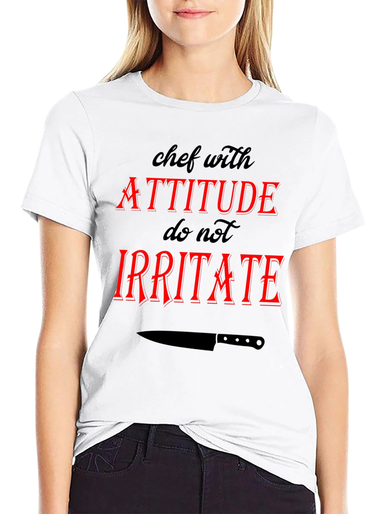Chef with Attitude Graphic T-Shirt