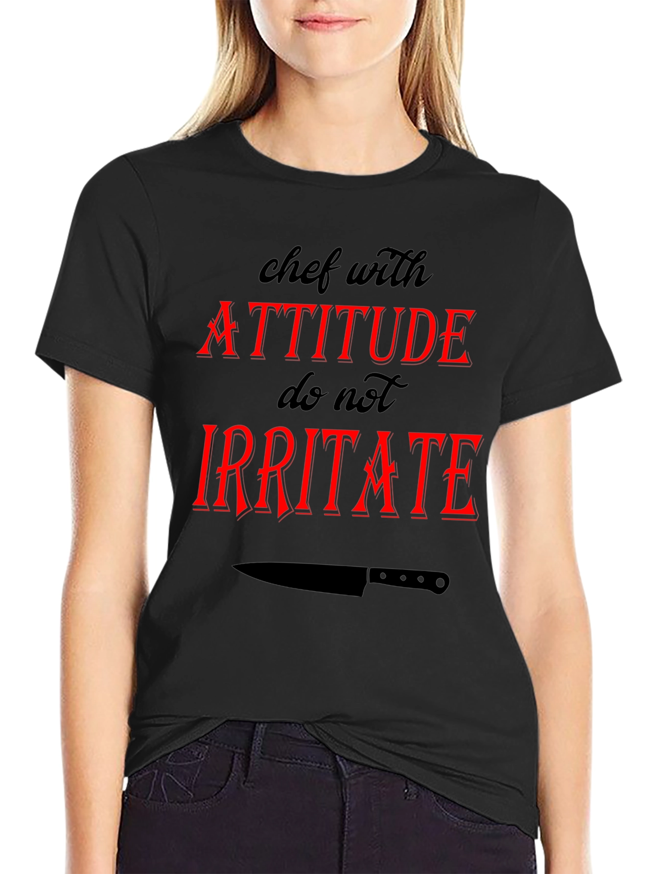 Chef with Attitude Graphic T-Shirt