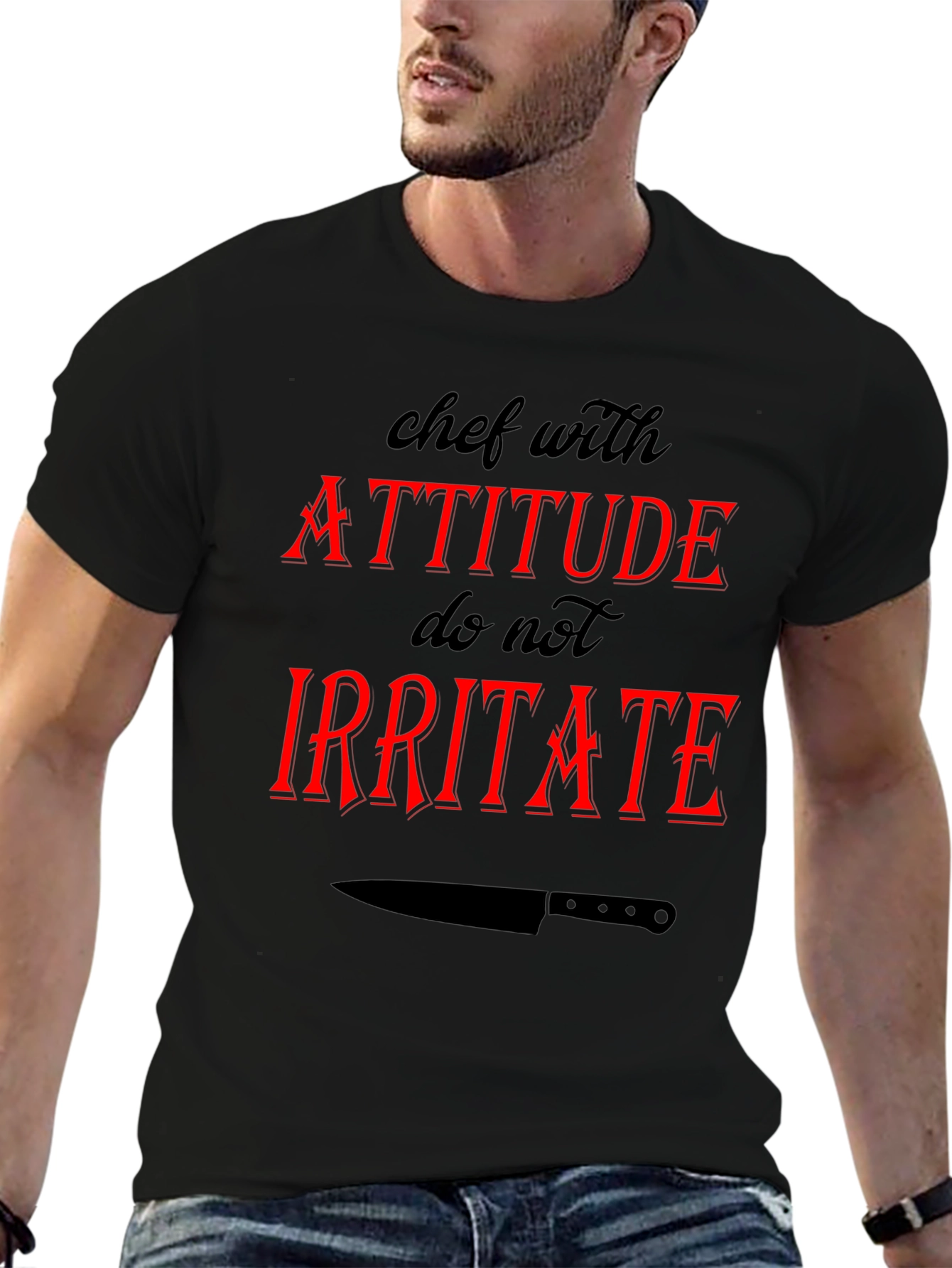 Chef with Attitude Graphic T-Shirt