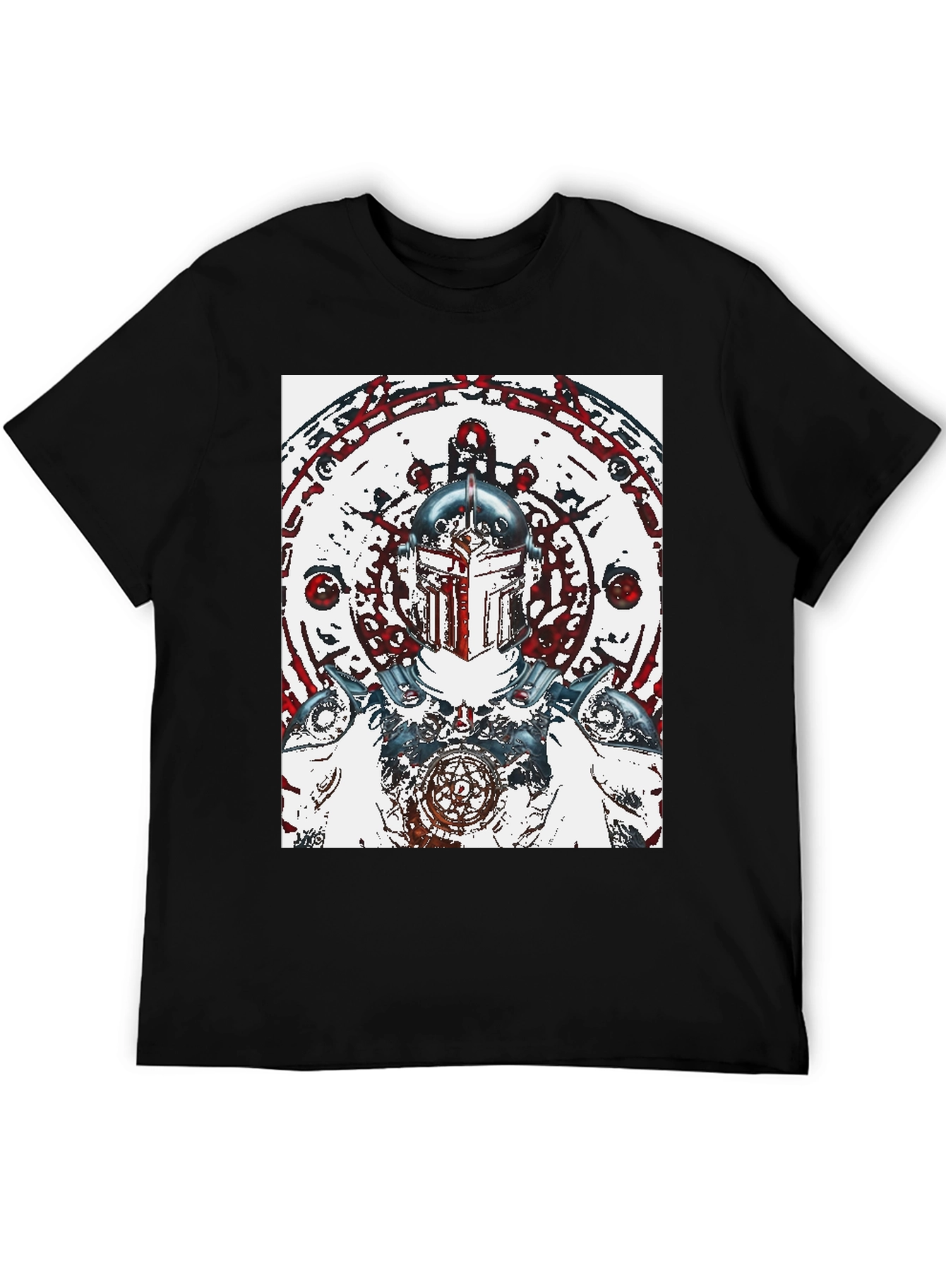 Warrior Graphic Black T-Shirt