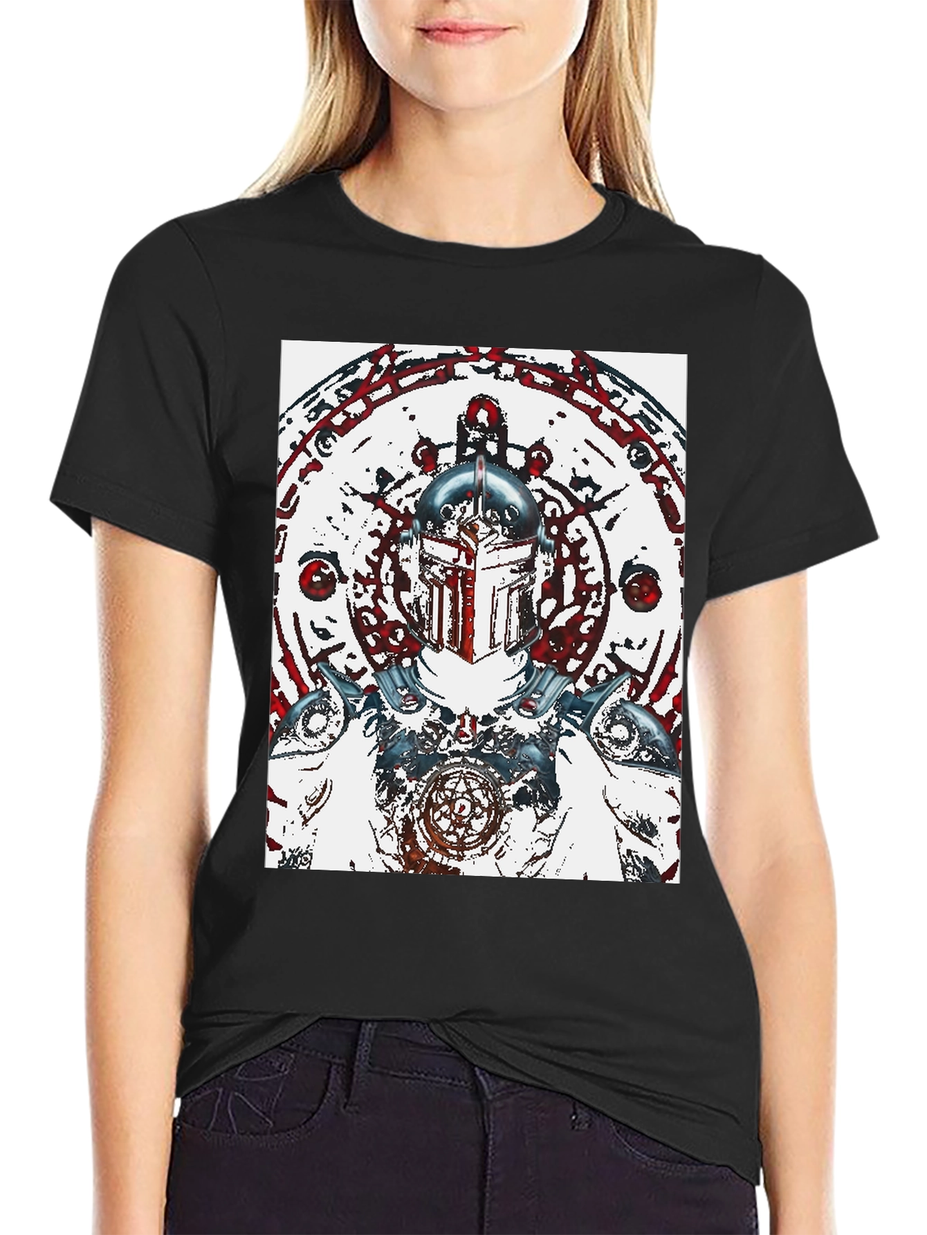 Warrior Graphic Black T-Shirt