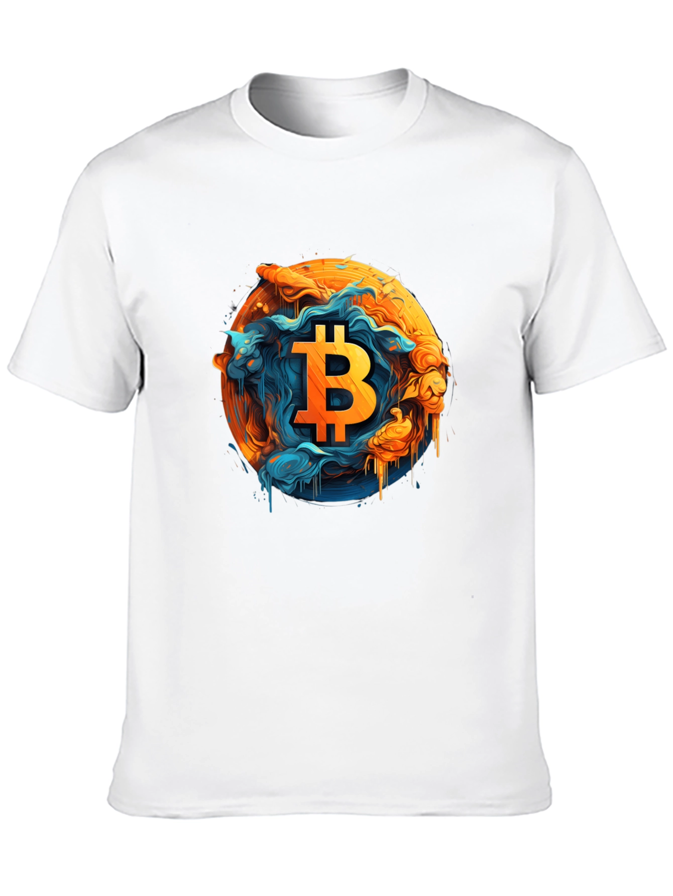 Bitcoin Art Graphic Tee - Black