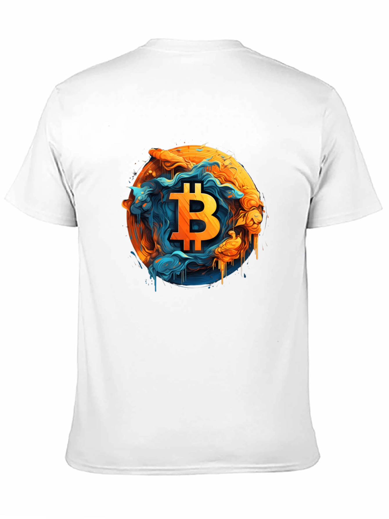 Bitcoin Art Graphic Tee - Black