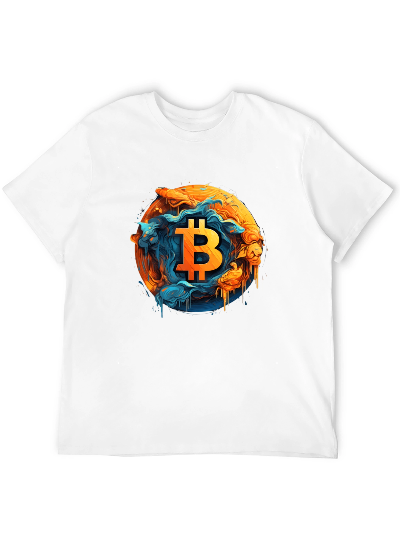 Bitcoin Art Graphic Tee - Black