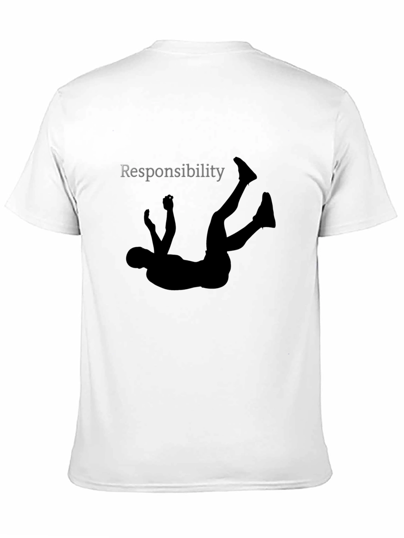 Responsibility Falling Graphic Tee - Black