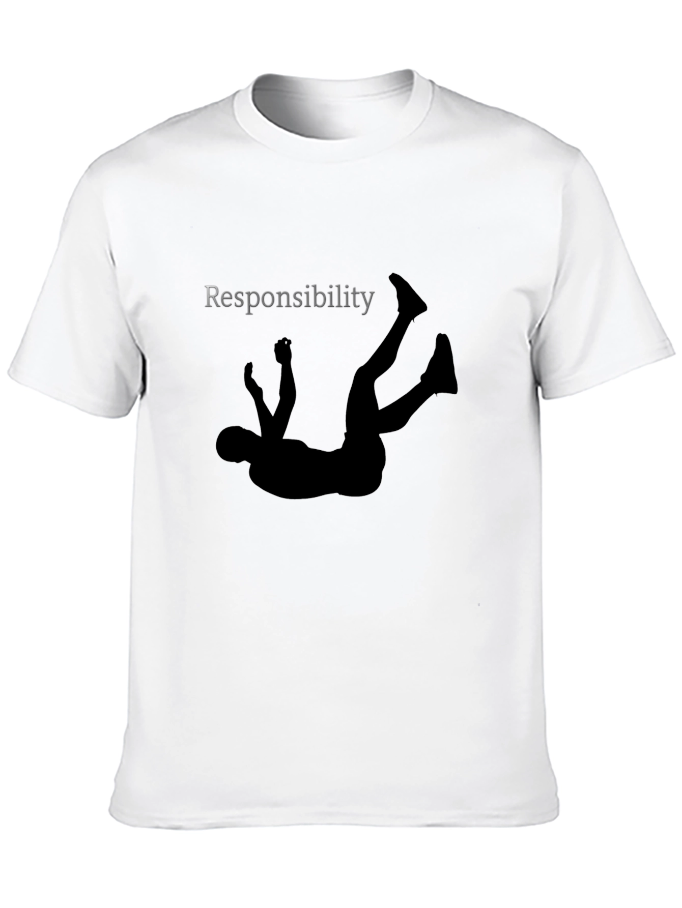 Responsibility Falling Graphic Tee - Black
