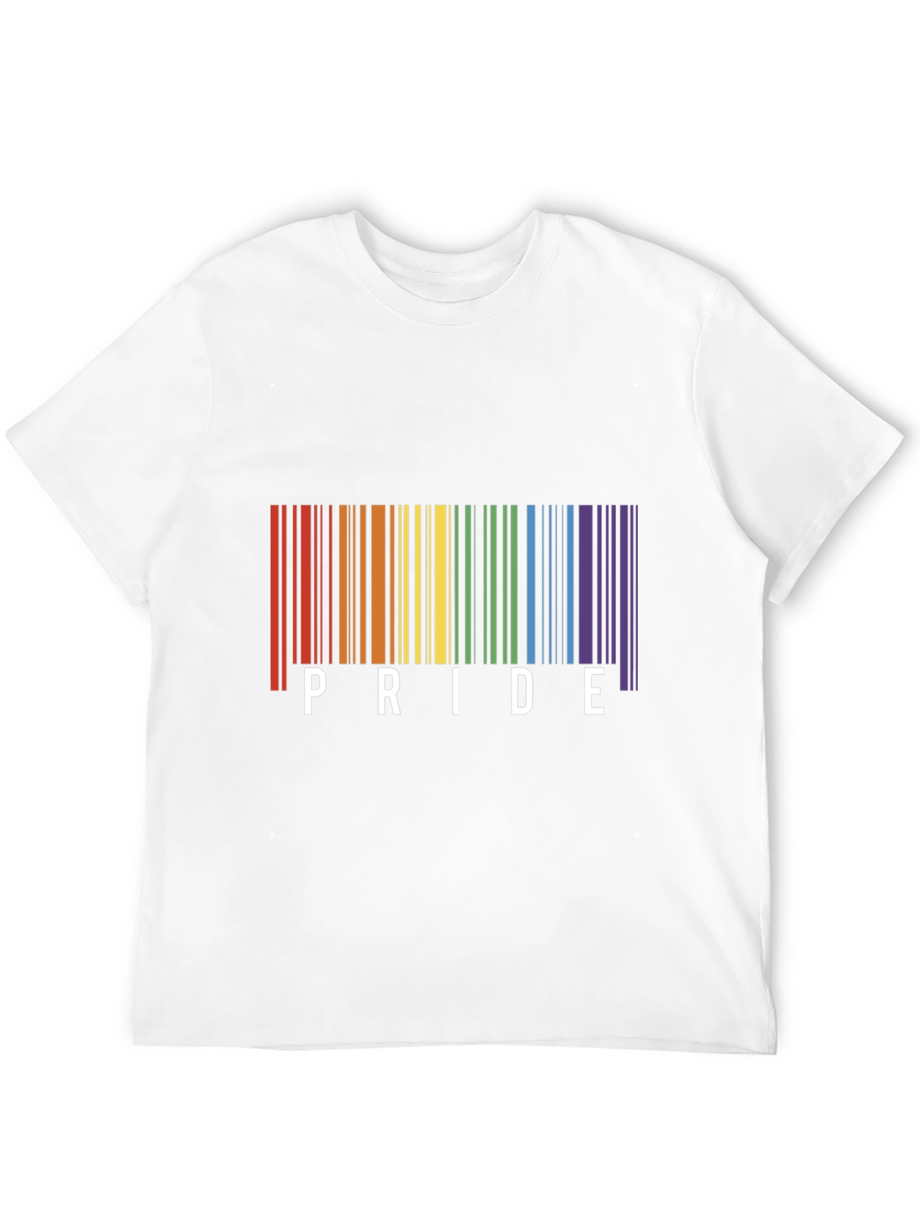 Pride Barcode T-Shirt - Black LGBTQ+ Pride Tee