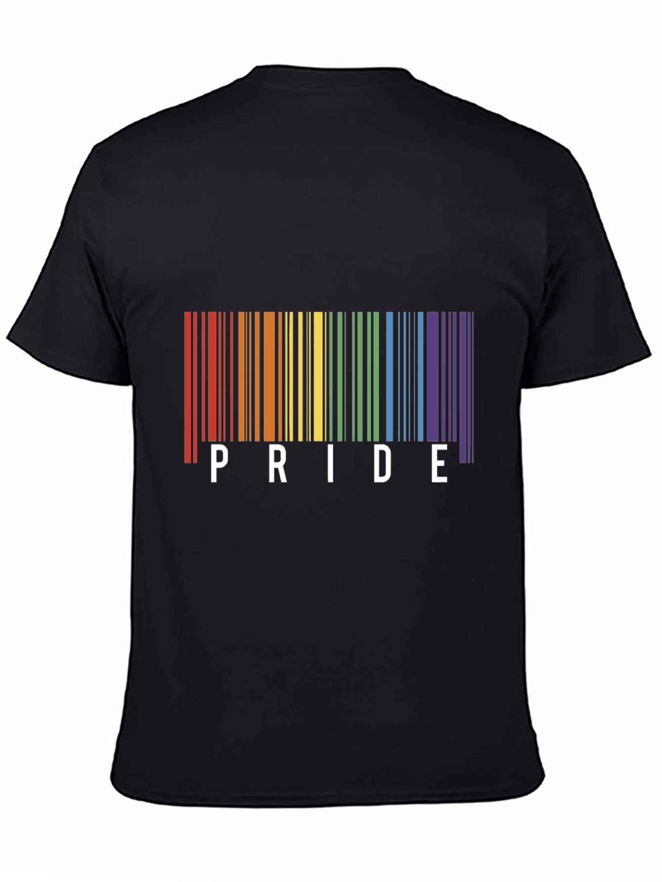 Pride Barcode T-Shirt - Black LGBTQ+ Pride Tee