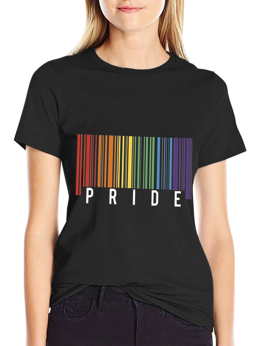 Pride Barcode T-Shirt - Black LGBTQ+ Pride Tee