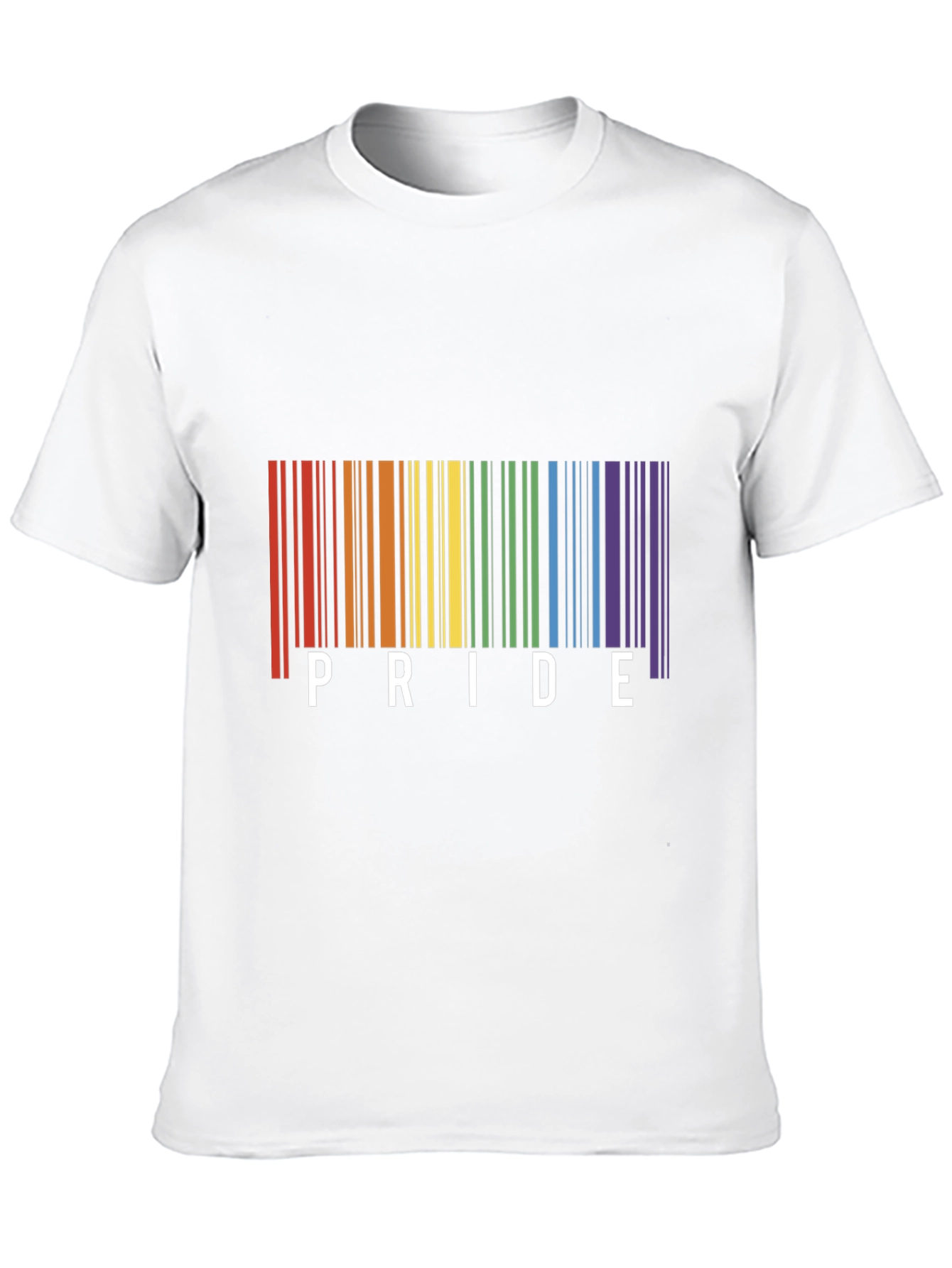 Pride Barcode T-Shirt - Black LGBTQ+ Pride Tee