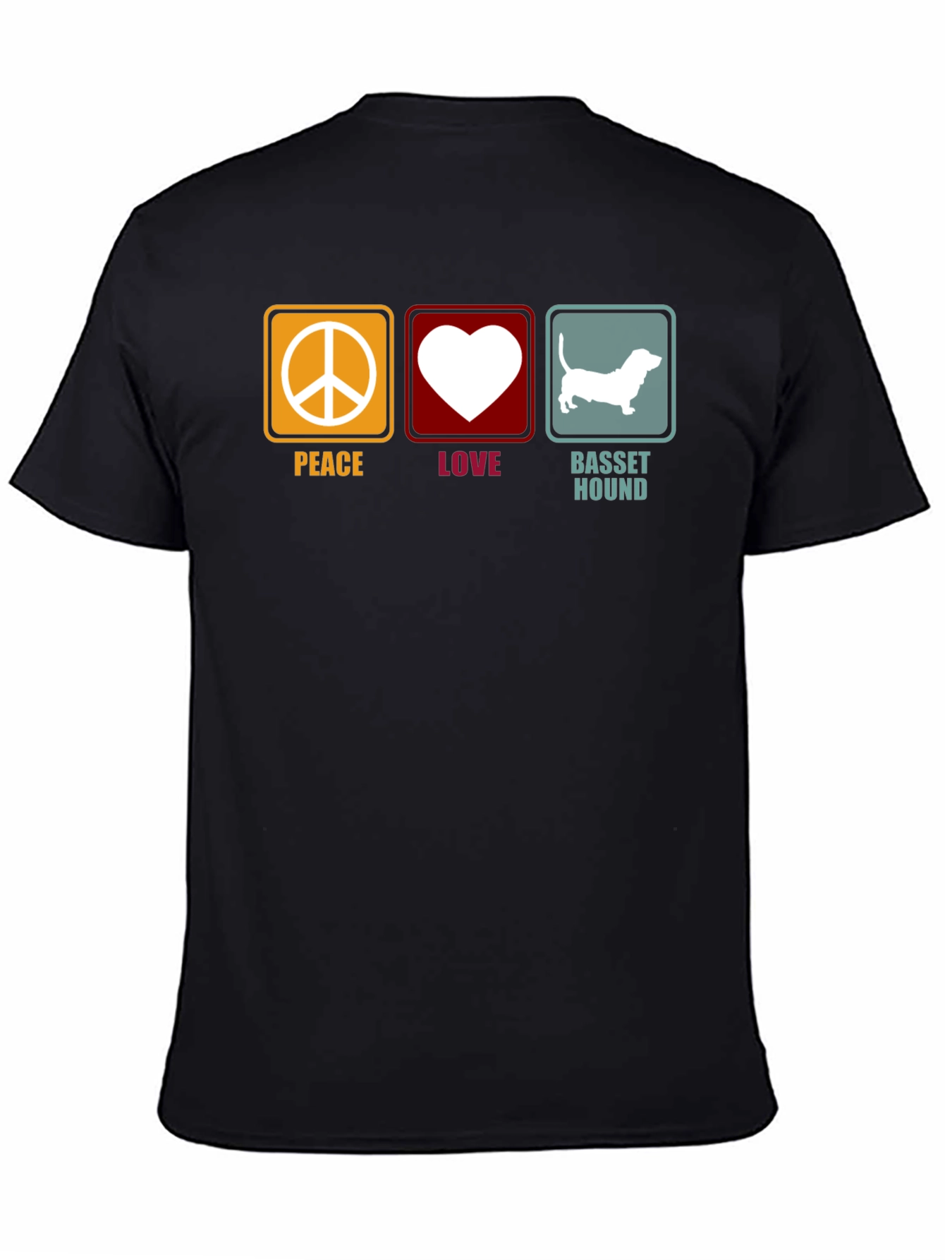 Peace Love Basset Hound T-Shirt