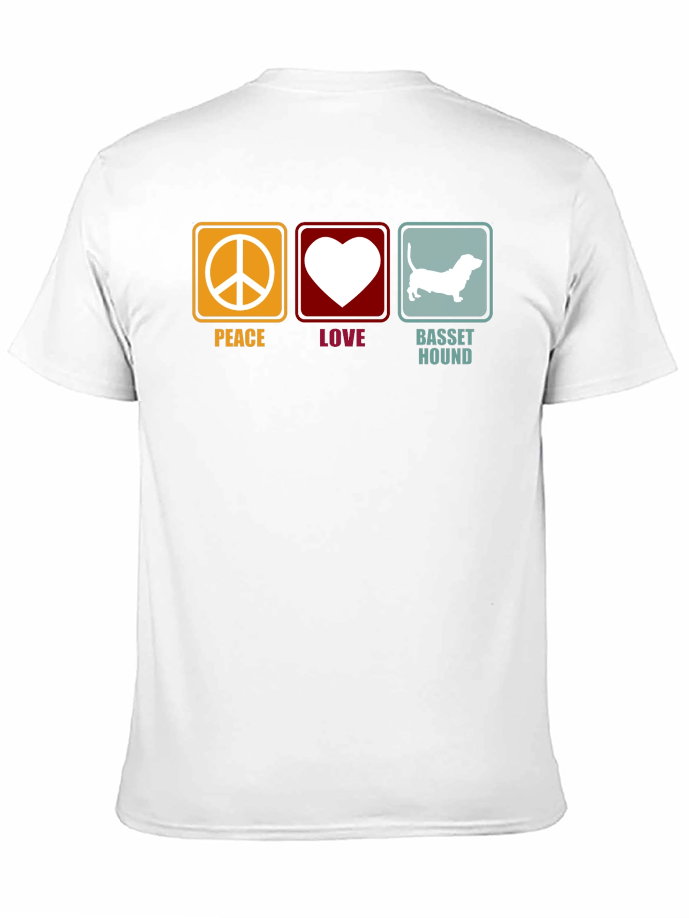 Peace Love Basset Hound T-Shirt