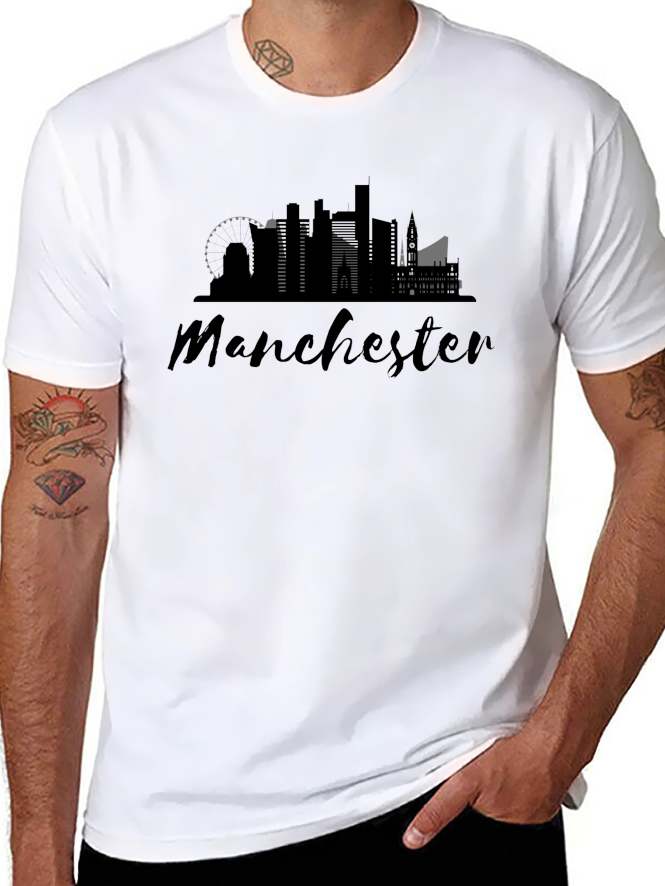 Manchester Skyline Graphic T-Shirt