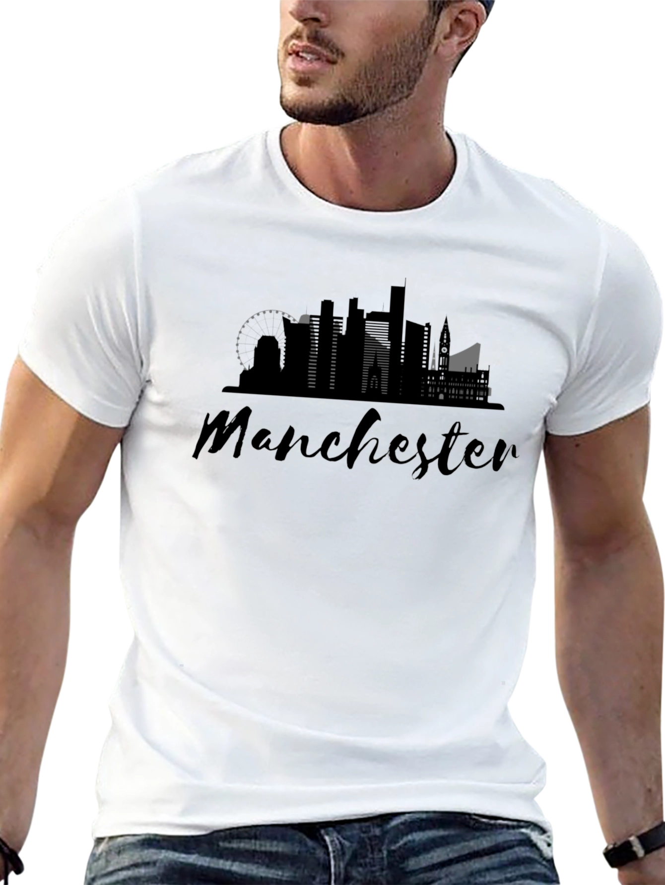Manchester Skyline Graphic T-Shirt