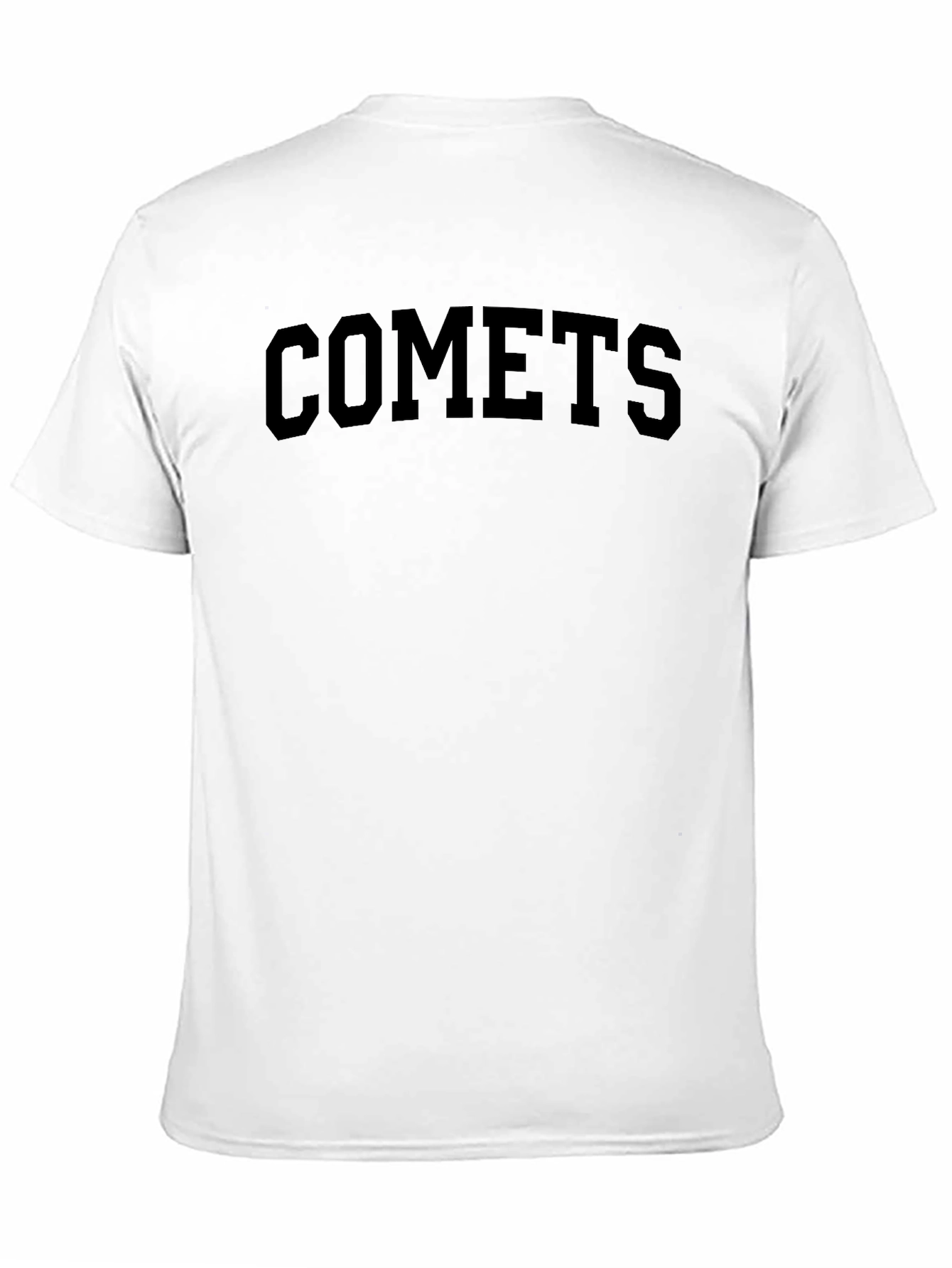 Comets Black Graphic T-Shirt Casual Wear