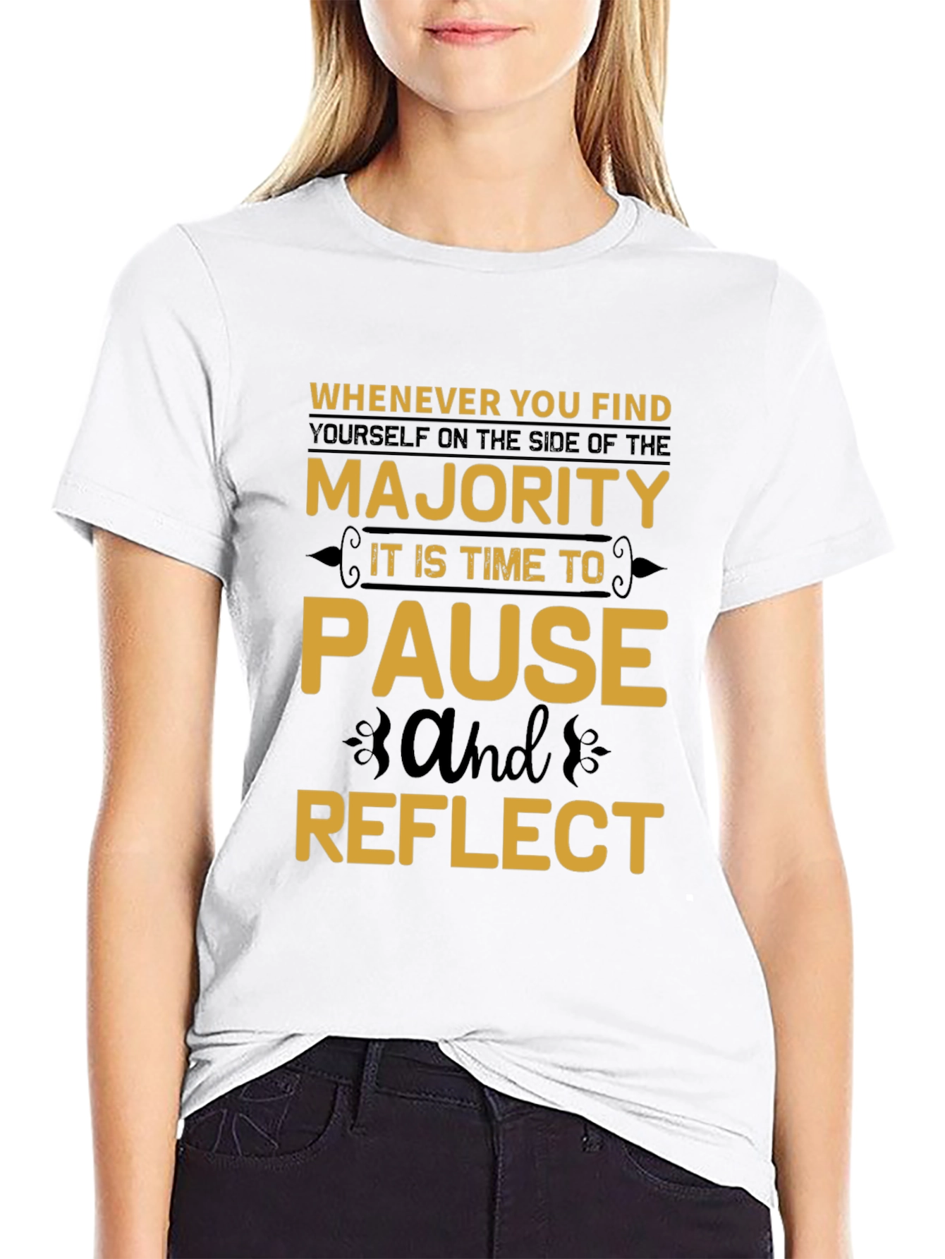 Majority Pause Reflect T-Shirt