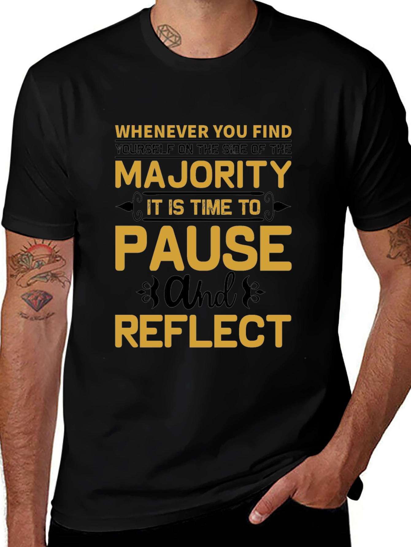 Majority Pause Reflect T-Shirt