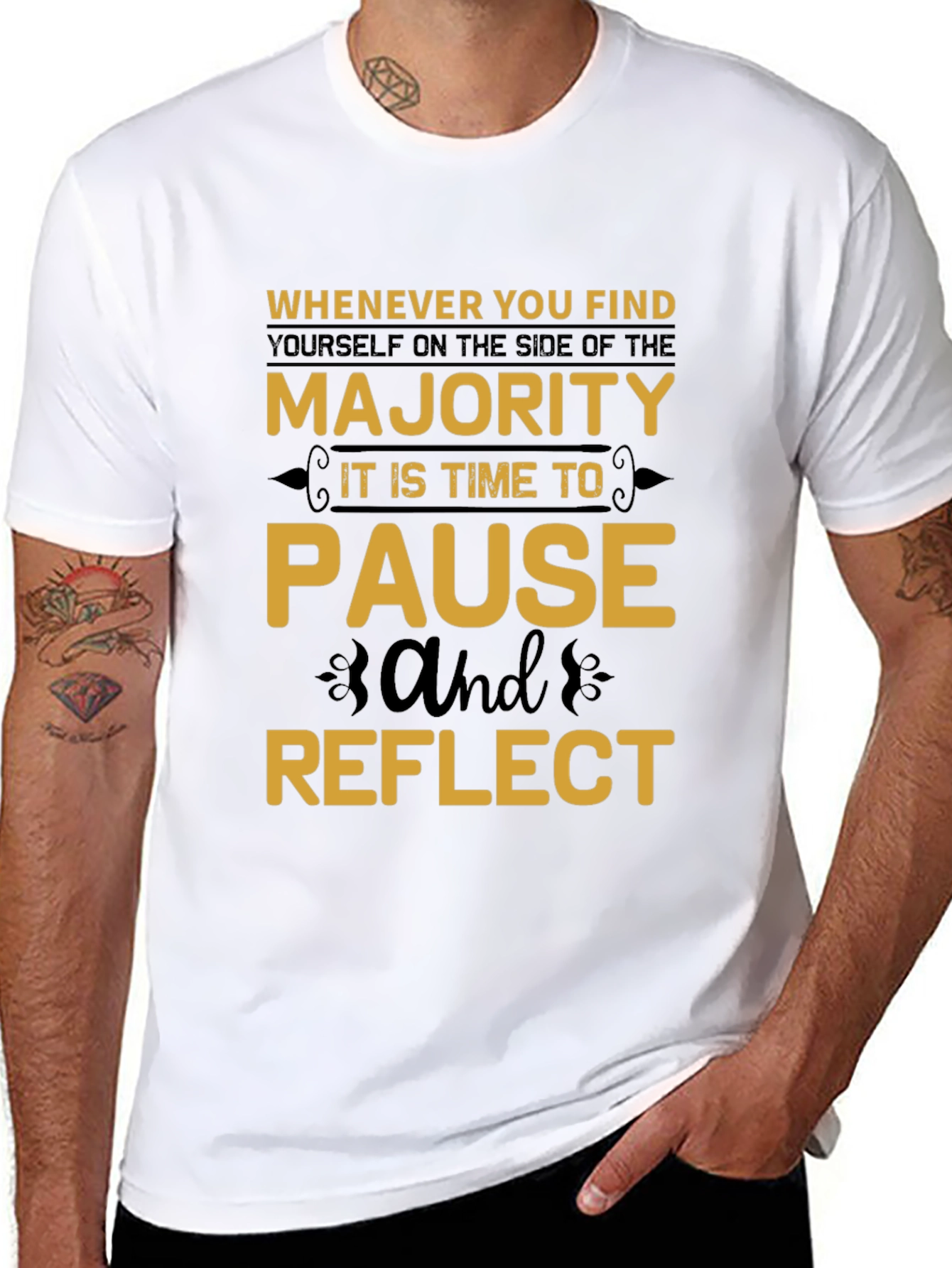 Majority Pause Reflect T-Shirt