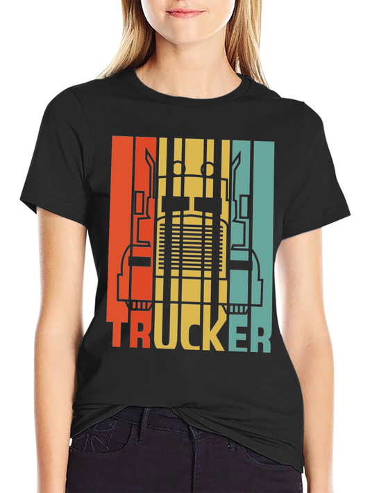 Vintage Style Trucker T-Shirt - Retro Design