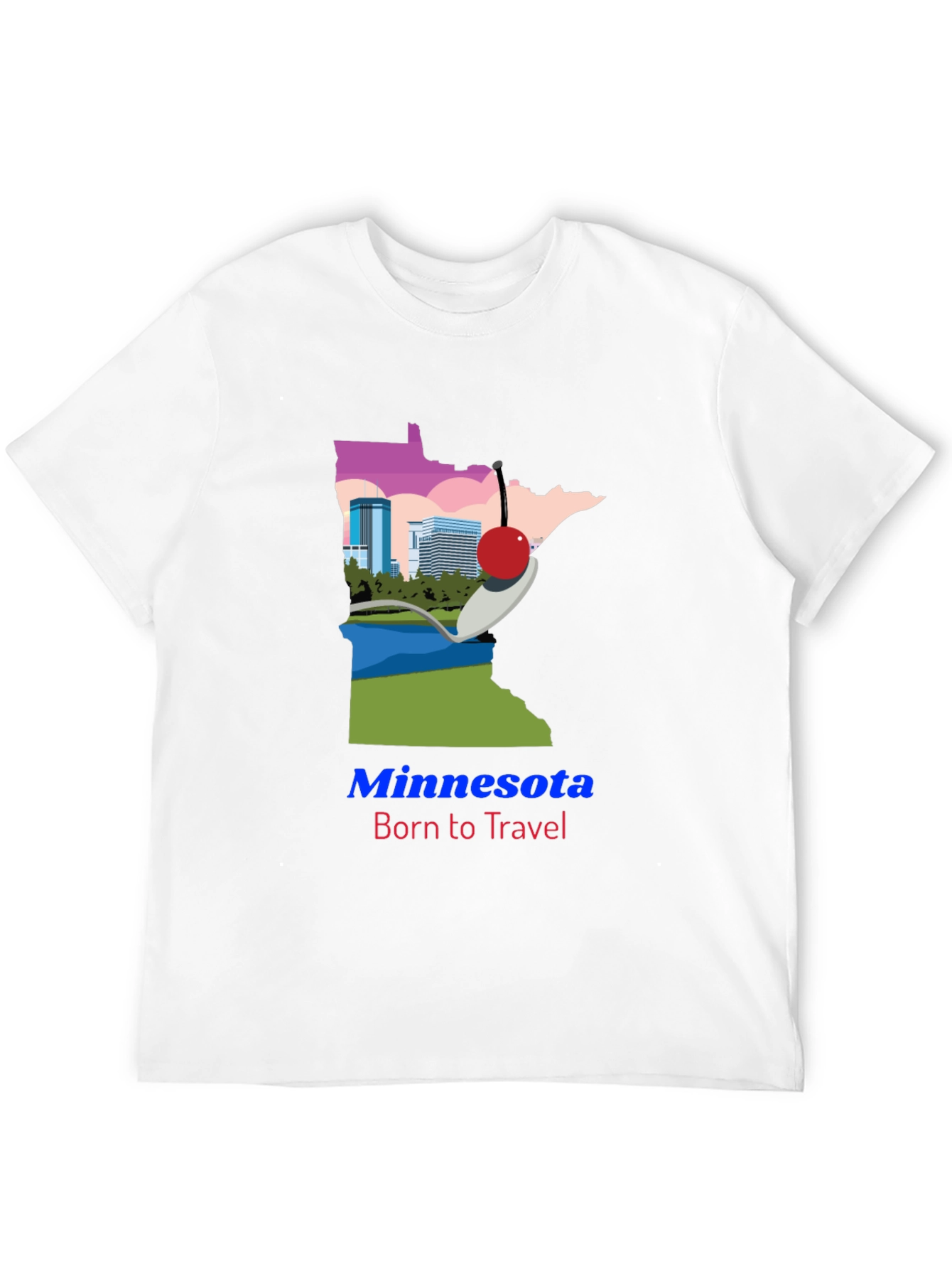 Minnesota Born to Travel Graphic Tee