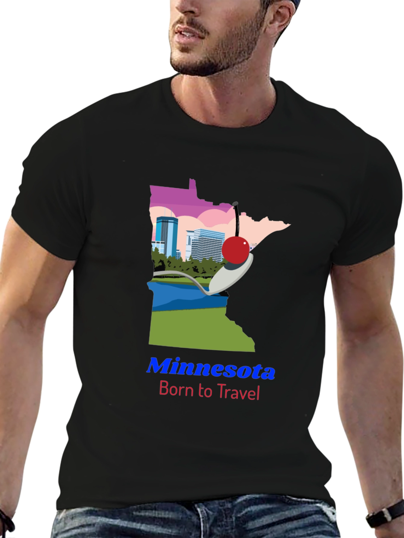 Minnesota Born to Travel Graphic Tee