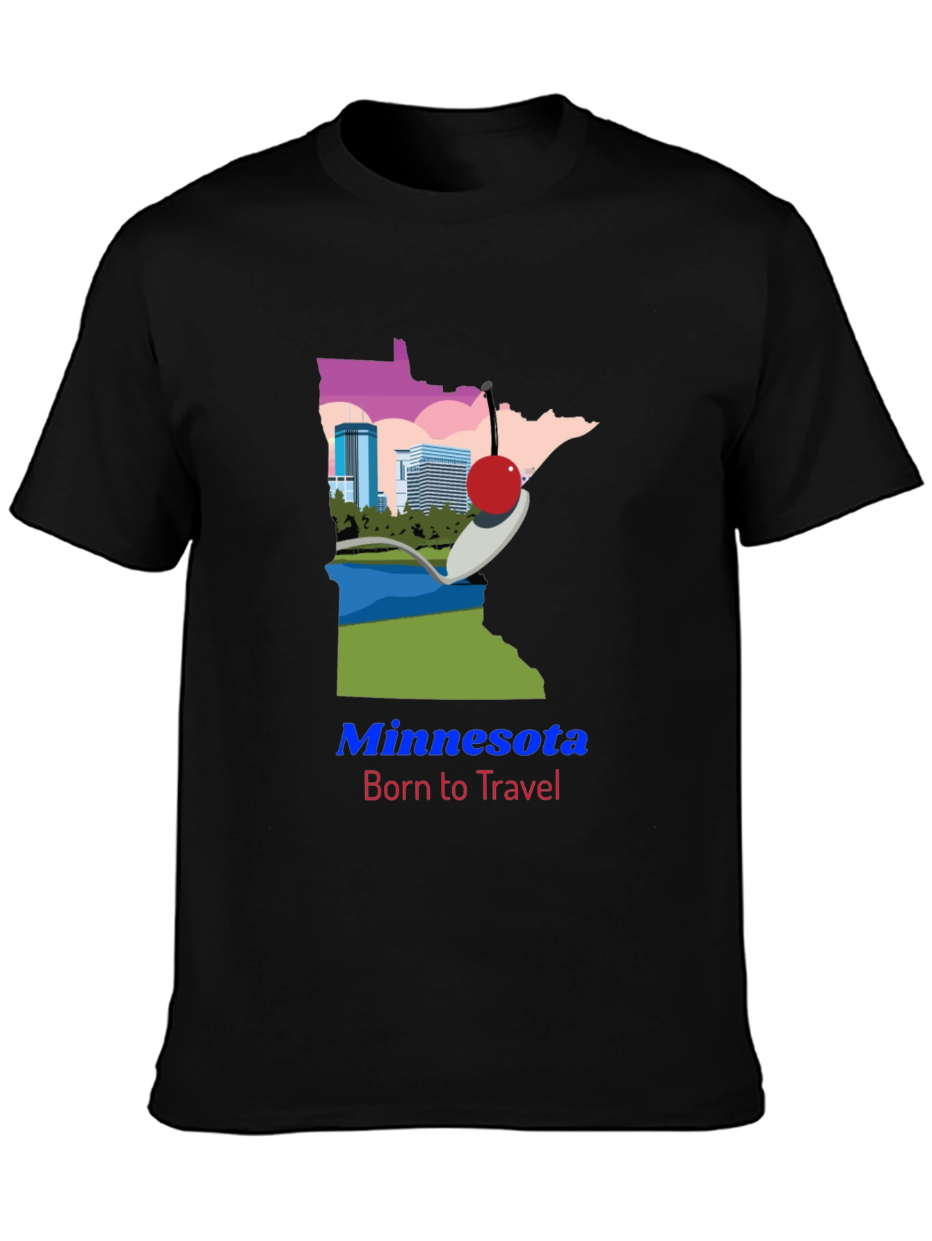 Minnesota Born to Travel Graphic Tee