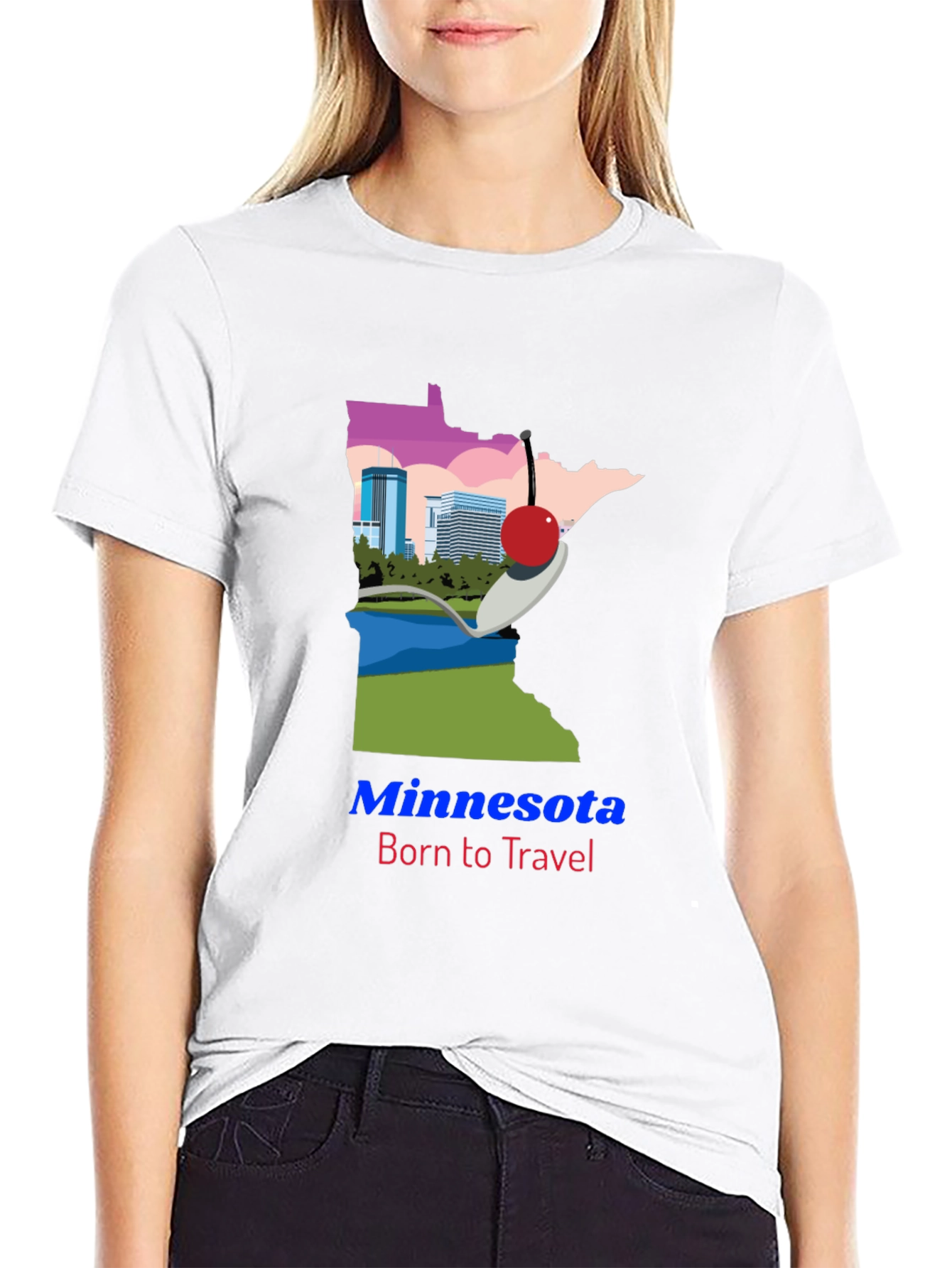 Minnesota Born to Travel Graphic Tee