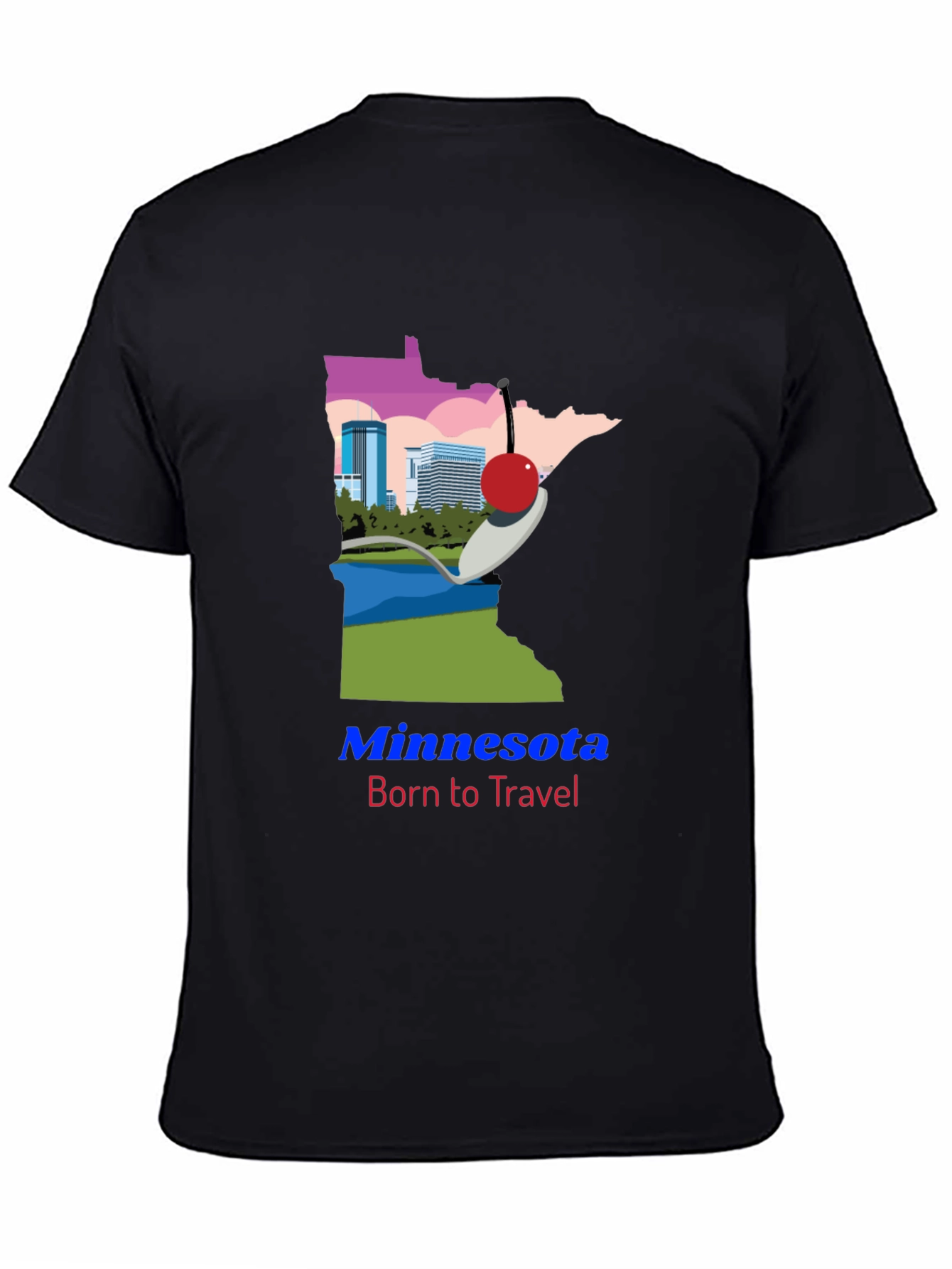 Minnesota Born to Travel Graphic Tee