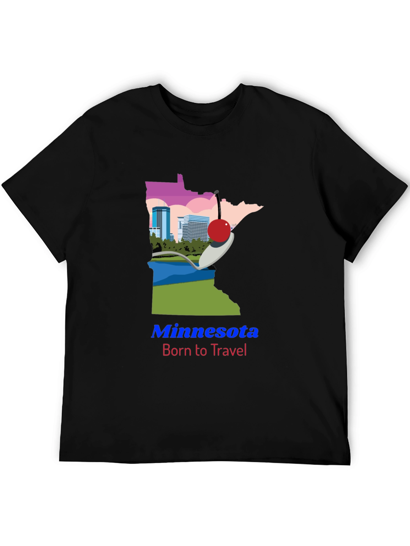 Minnesota Born to Travel Graphic Tee