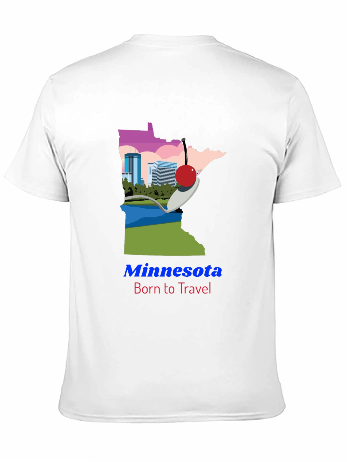 Minnesota Born to Travel Graphic Tee