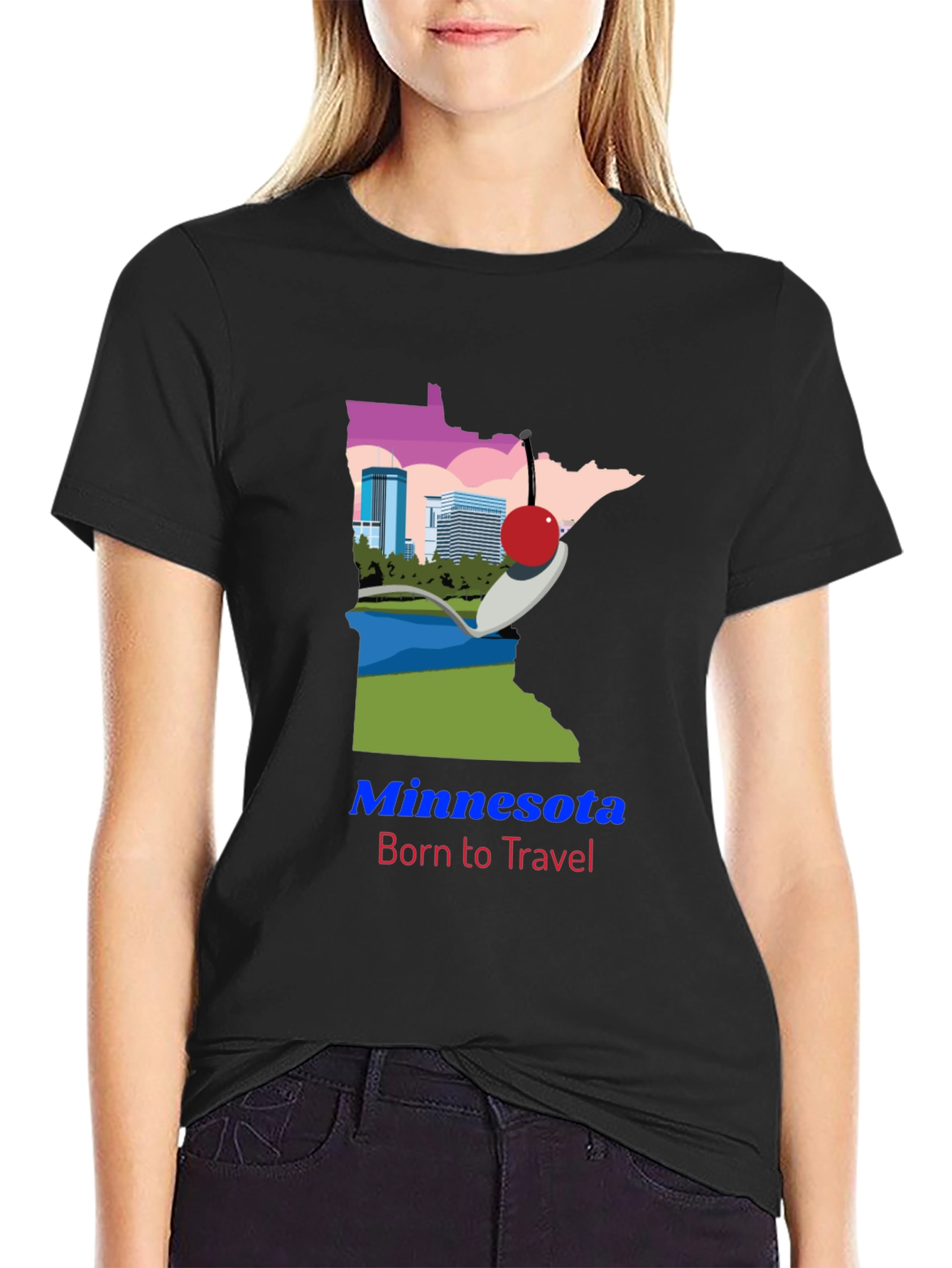 Minnesota Born to Travel Graphic Tee