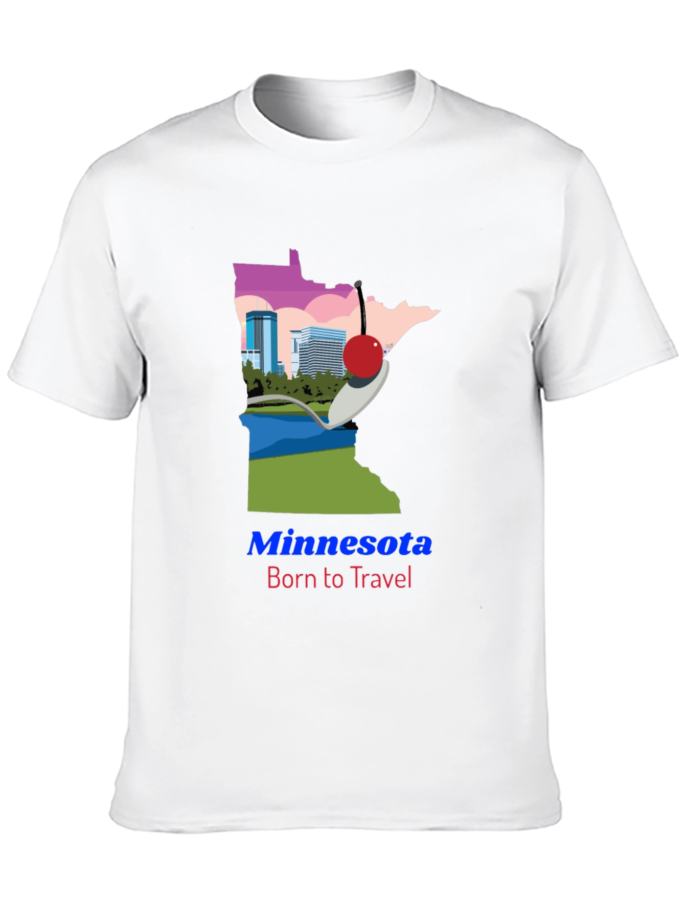 Minnesota Born to Travel Graphic Tee