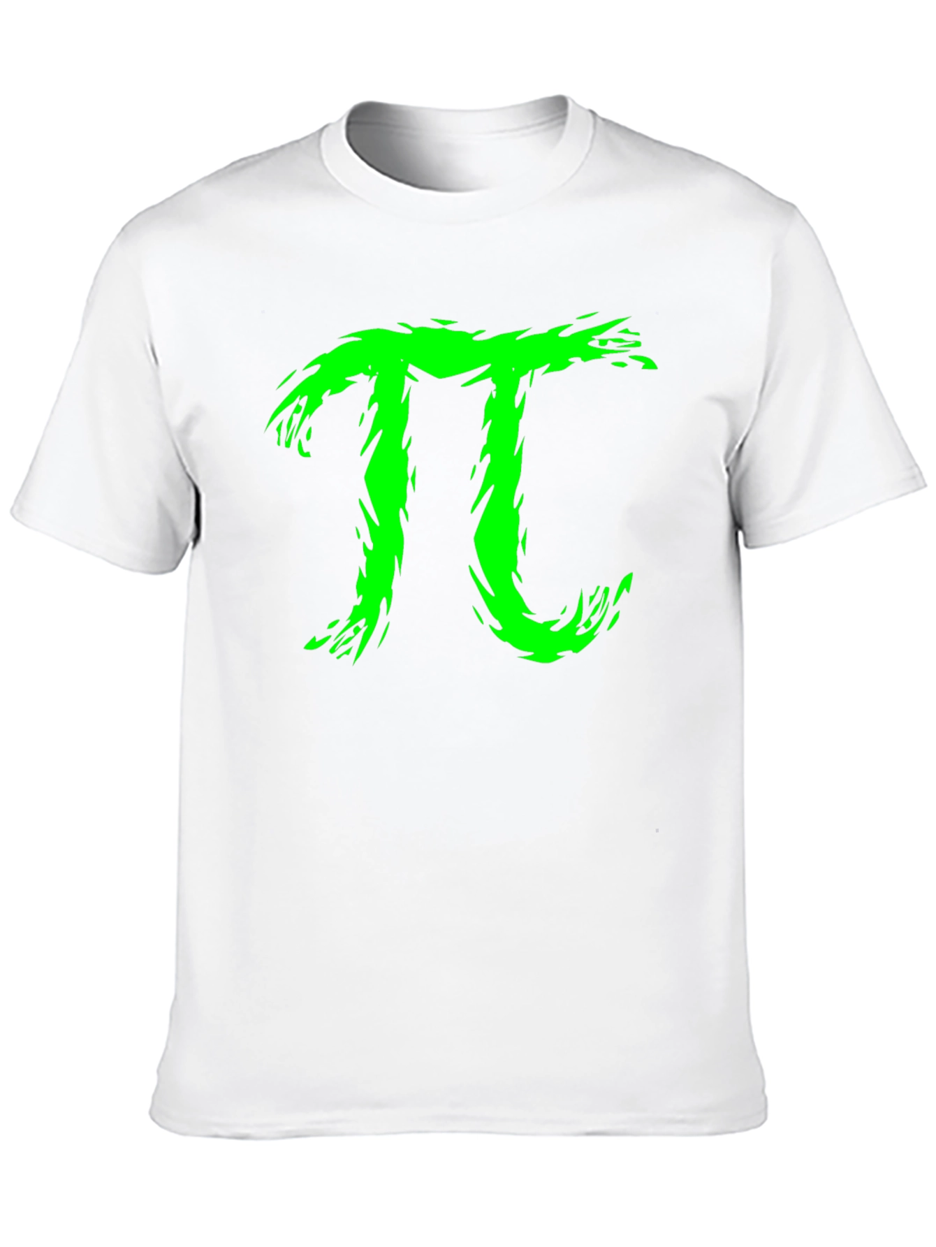 Green Pi Symbol Graphic T-Shirt