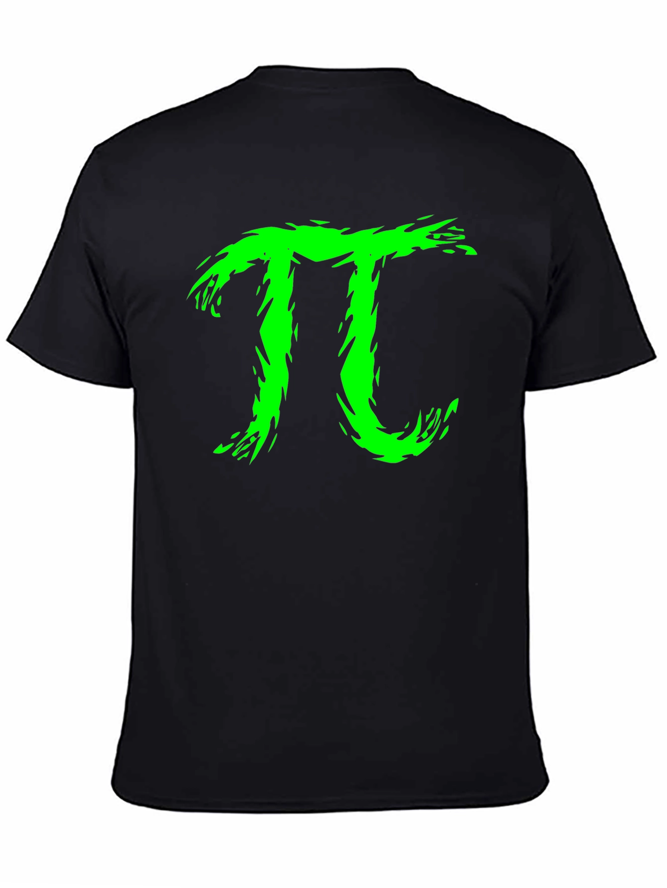 Green Pi Symbol Graphic T-Shirt