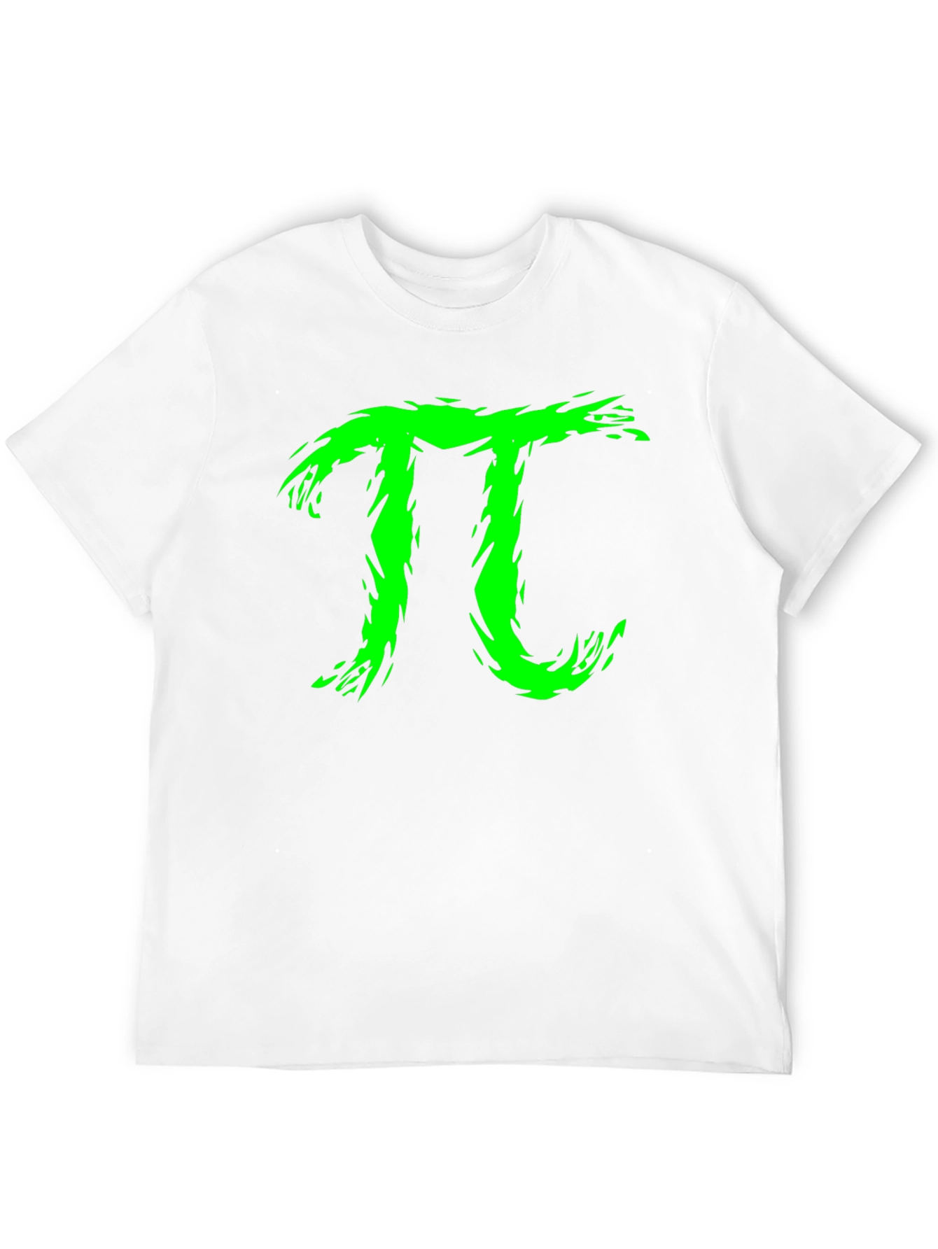 Green Pi Symbol Graphic T-Shirt