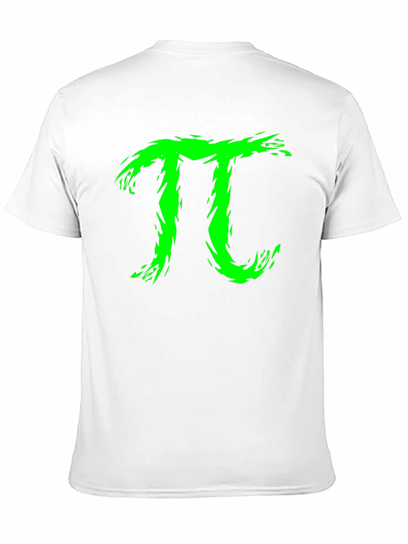 Green Pi Symbol Graphic T-Shirt