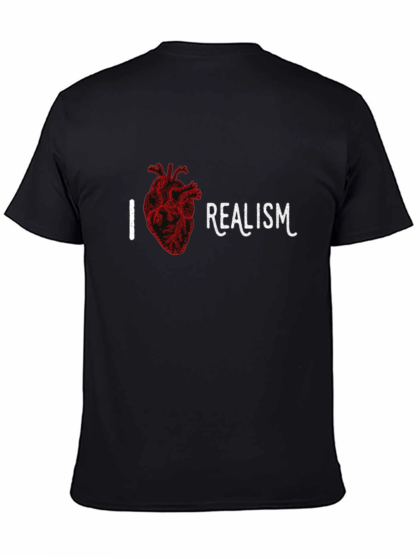 I Heart Realism Black T-Shirt