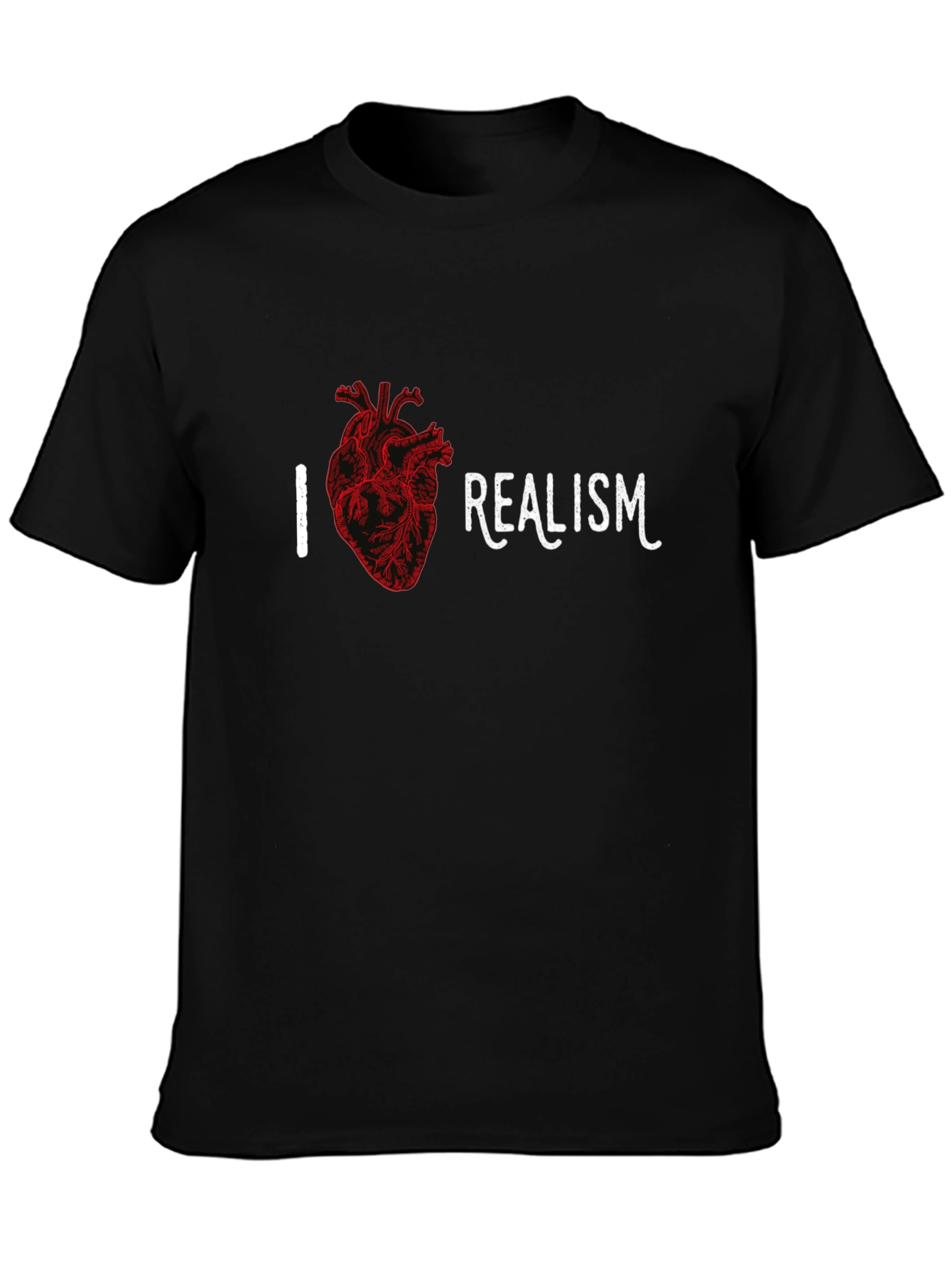 I Heart Realism Black T-Shirt