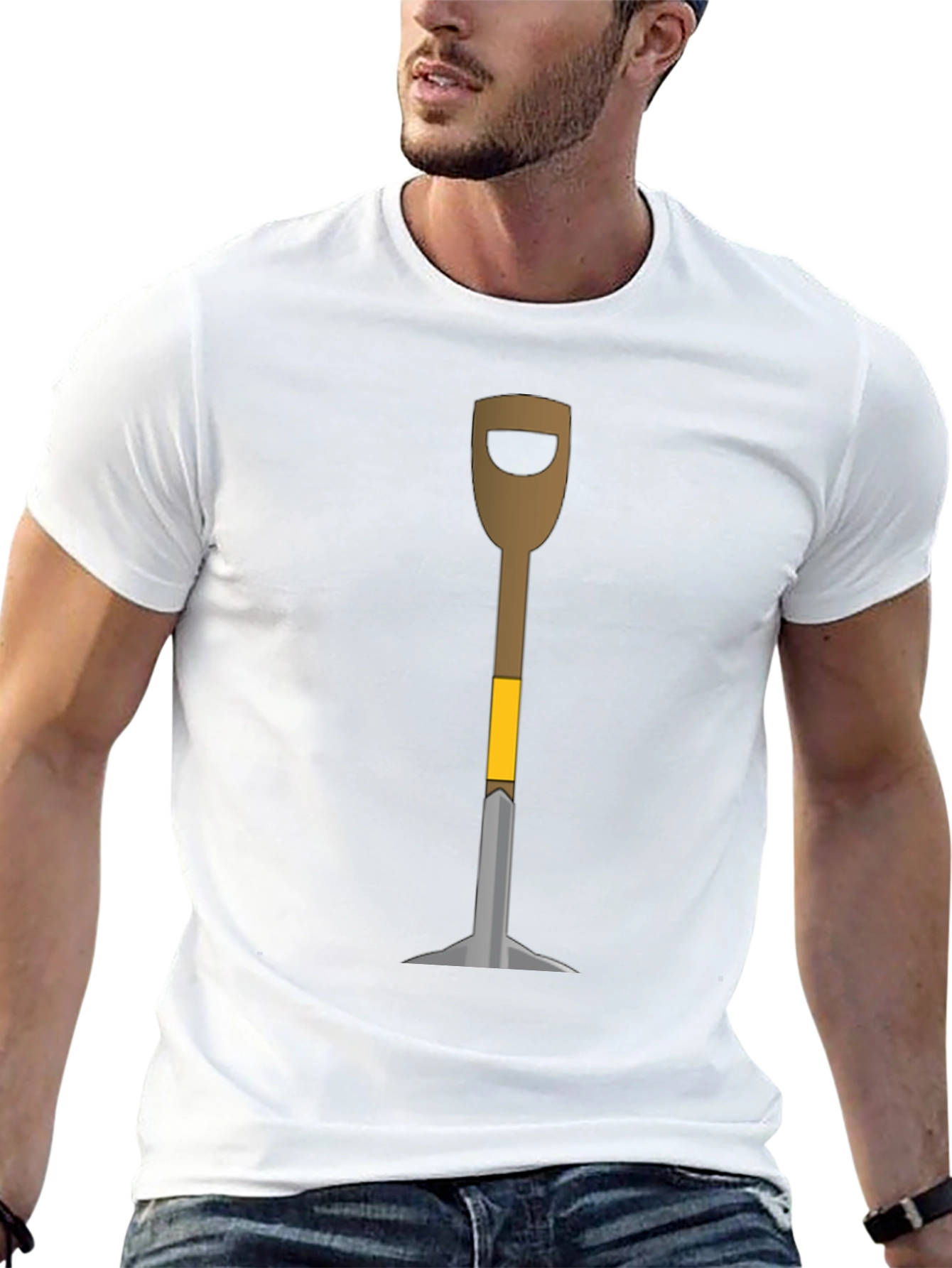Novelty Shovel Graphic T-Shirt