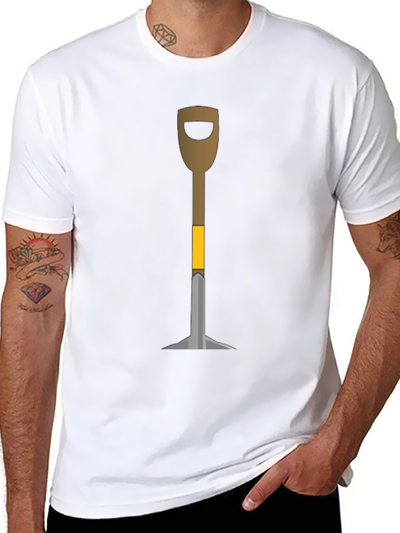 Novelty Shovel Graphic T-Shirt
