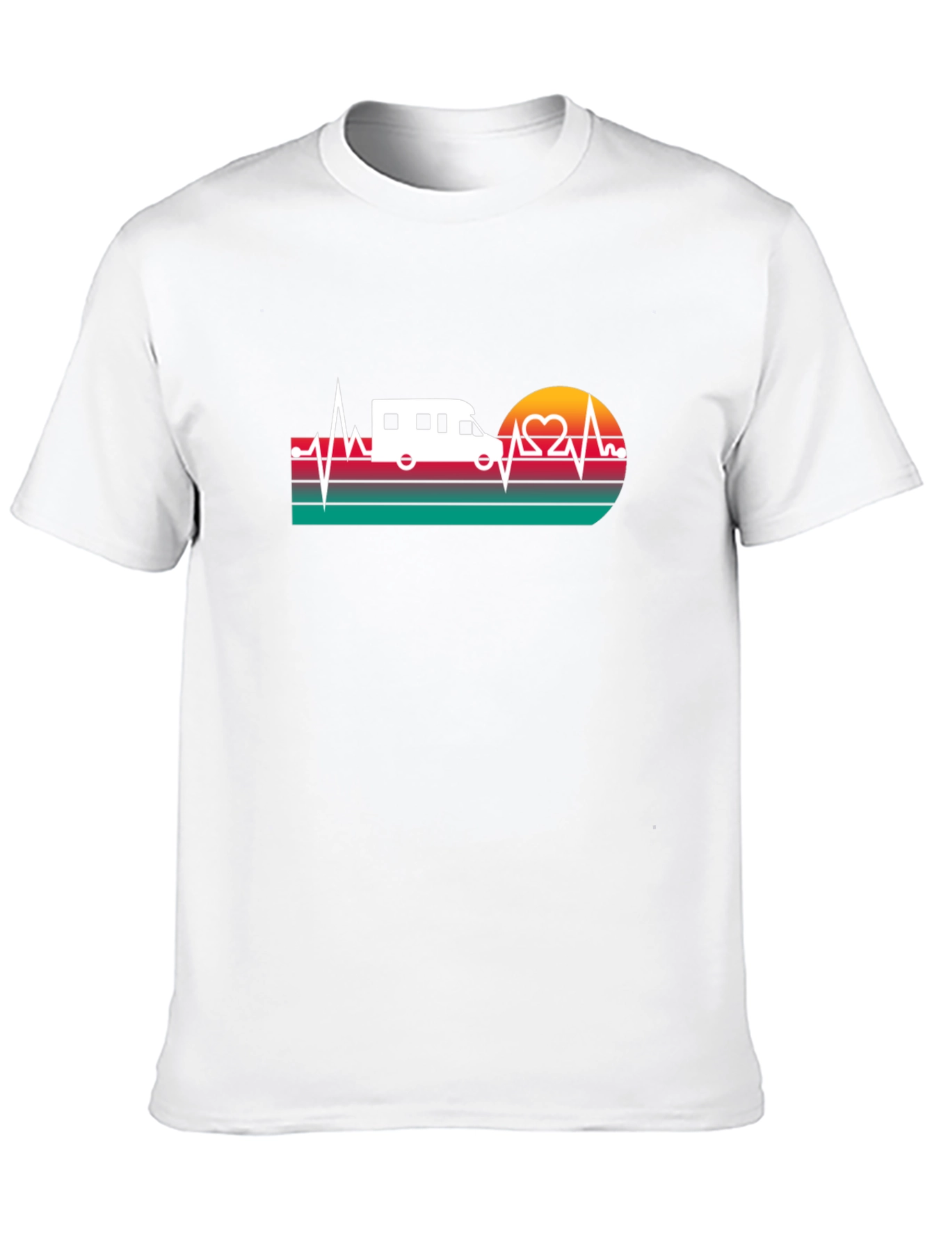 RV Heartbeat T-Shirt - Adventure Awaits