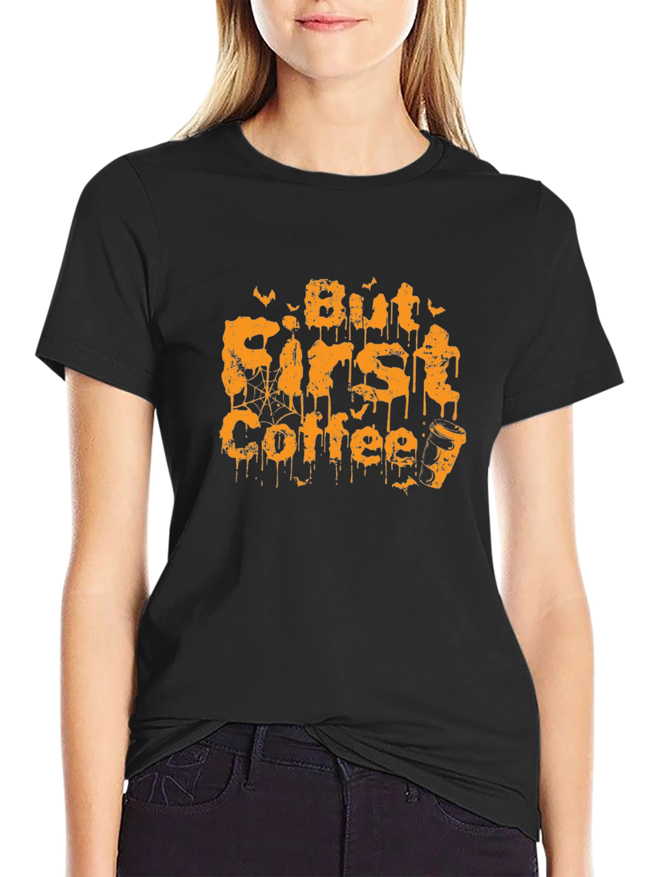 But First Coffee Halloween T-Shirt - Spooky Season Tee